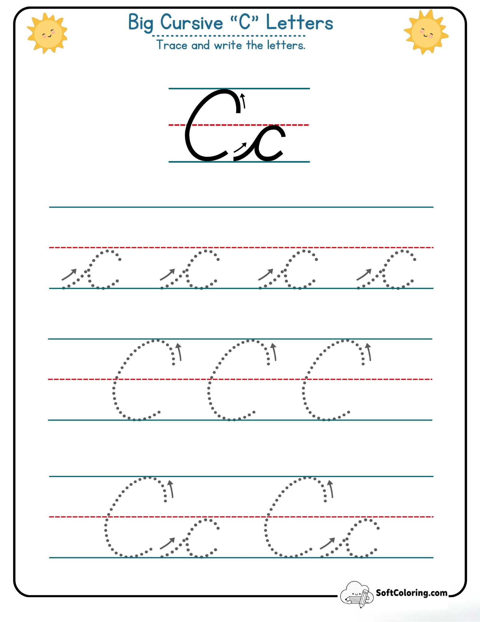 Big Cursive C Letters