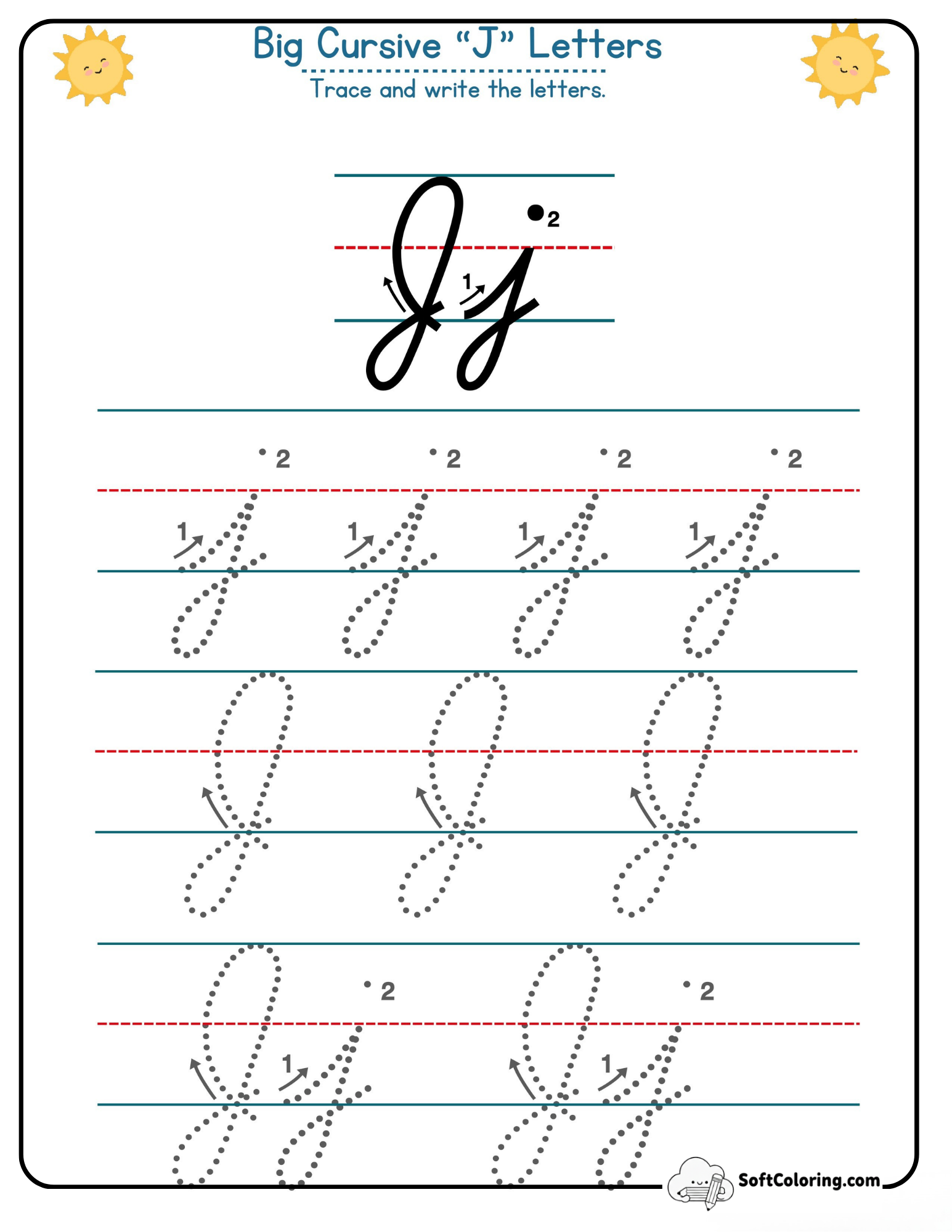 Big Cursive J Letters