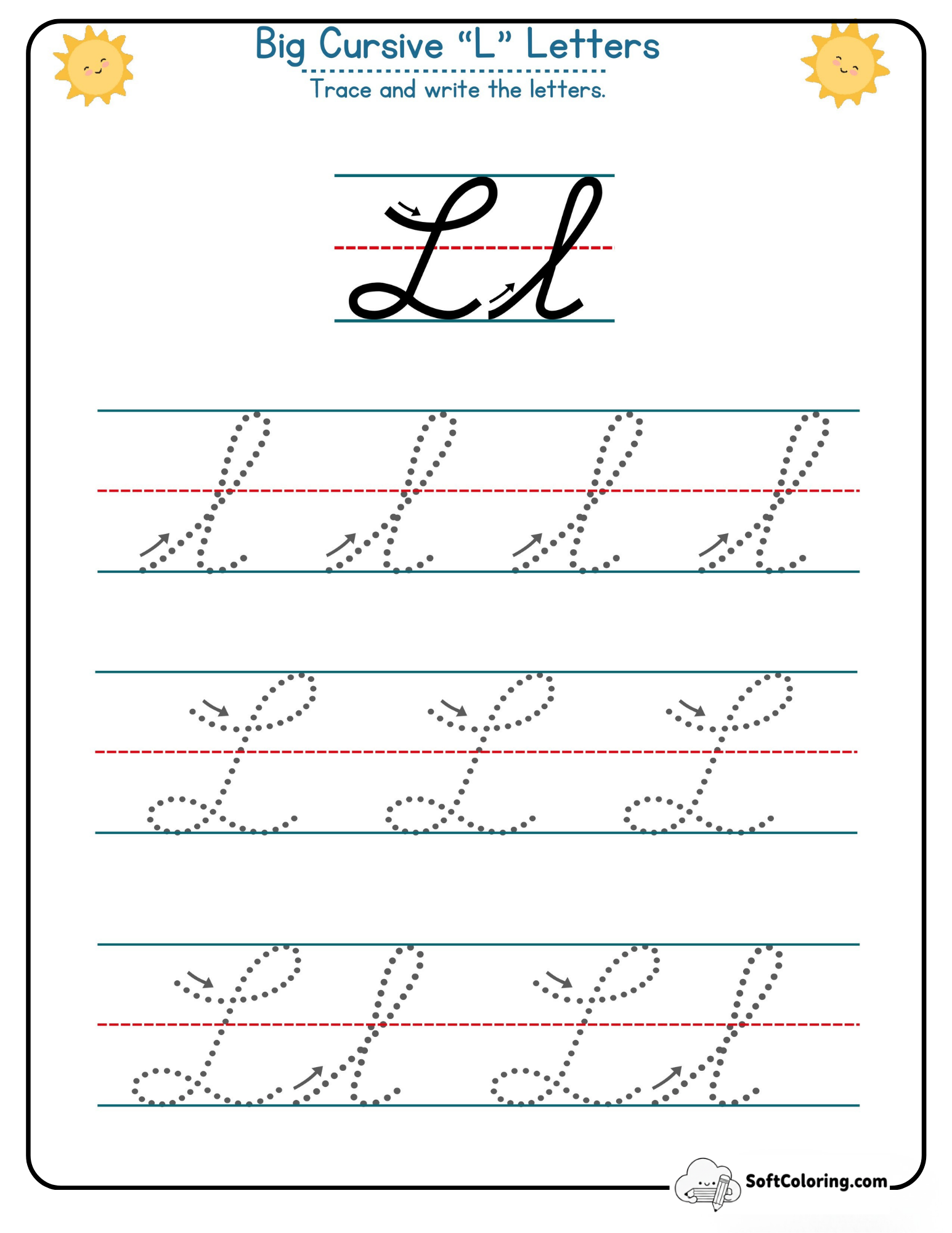 Big Cursive L Letters