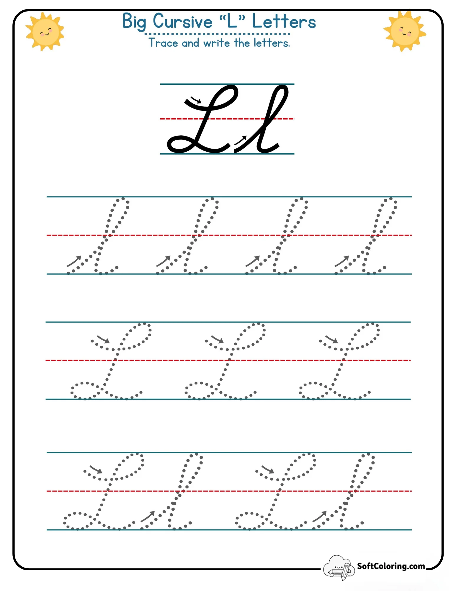 Big Cursive L Letters