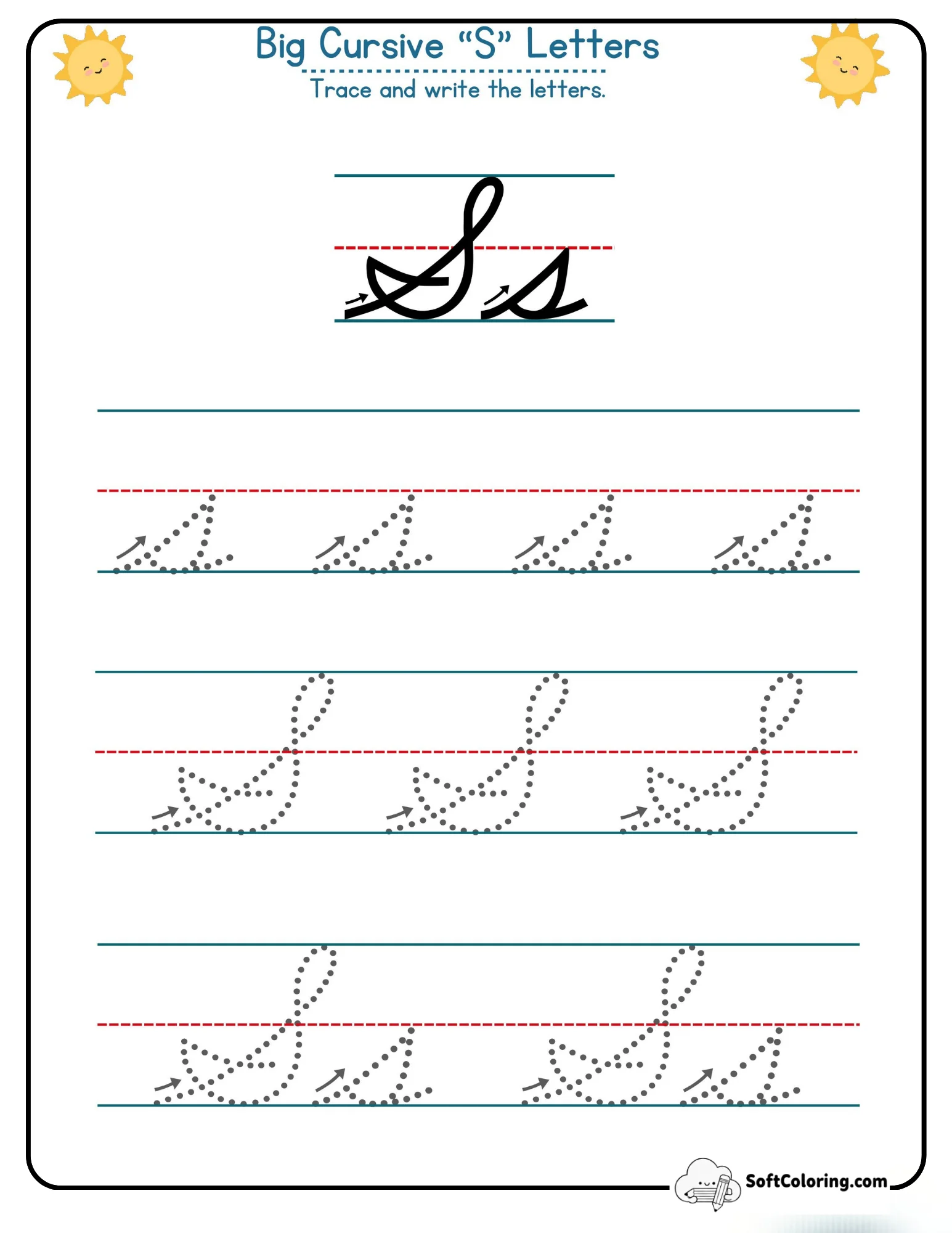 Big Cursive S Letters