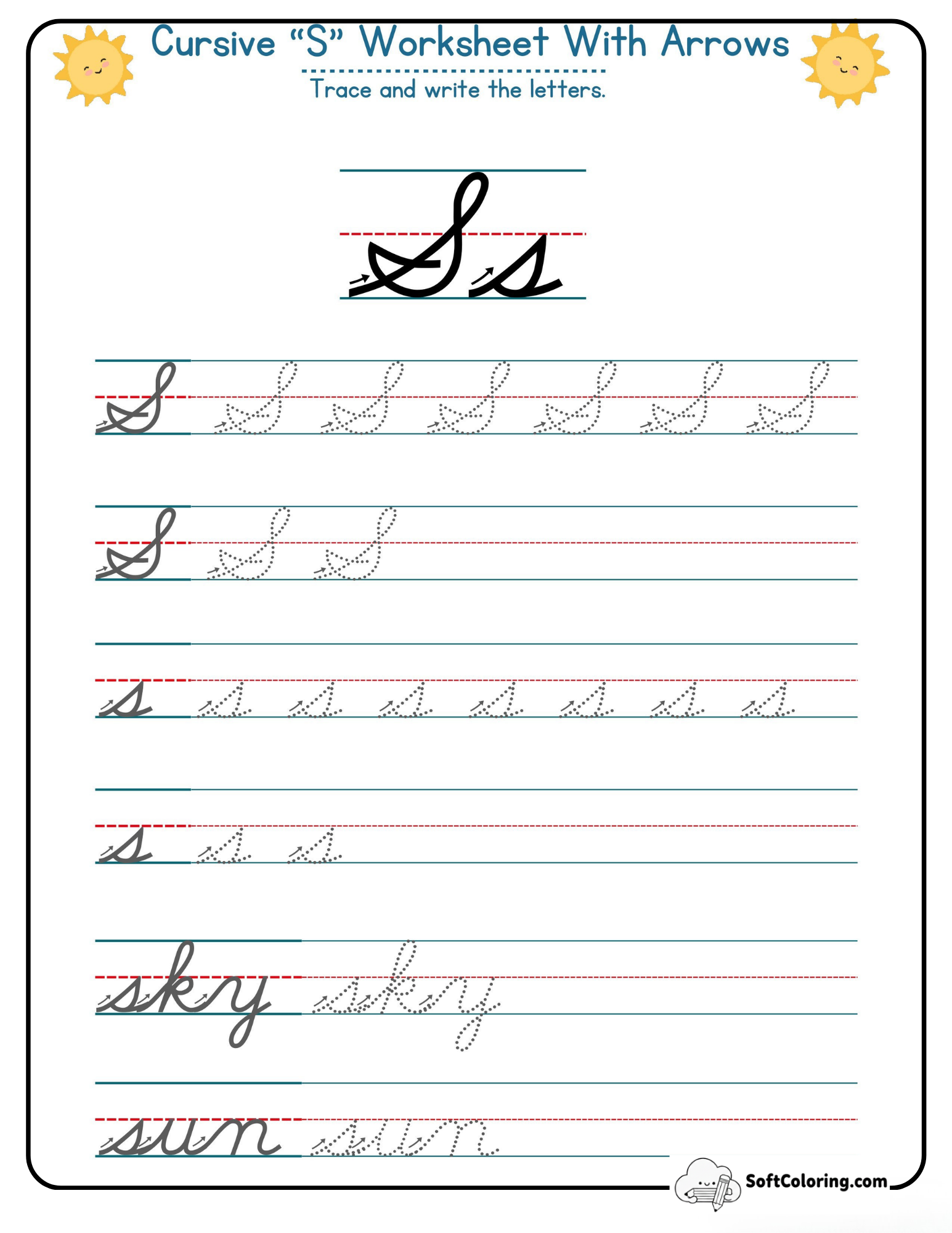 Big Cursive S Letters Combined