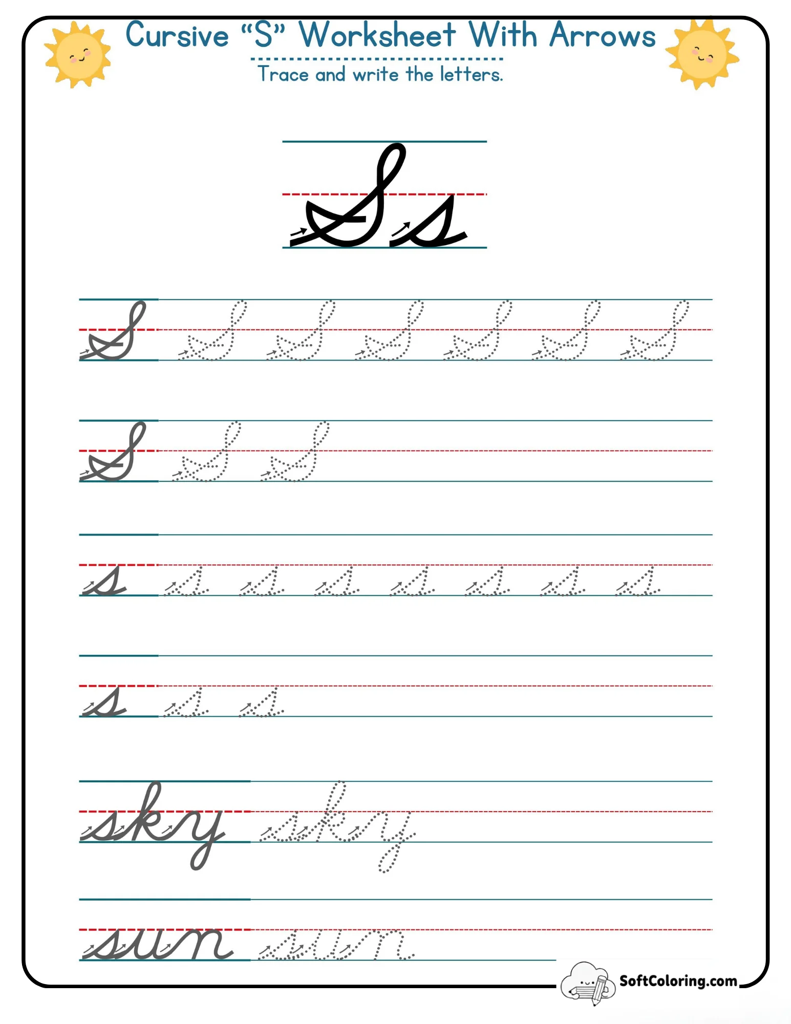 Big Cursive S Letters Combined