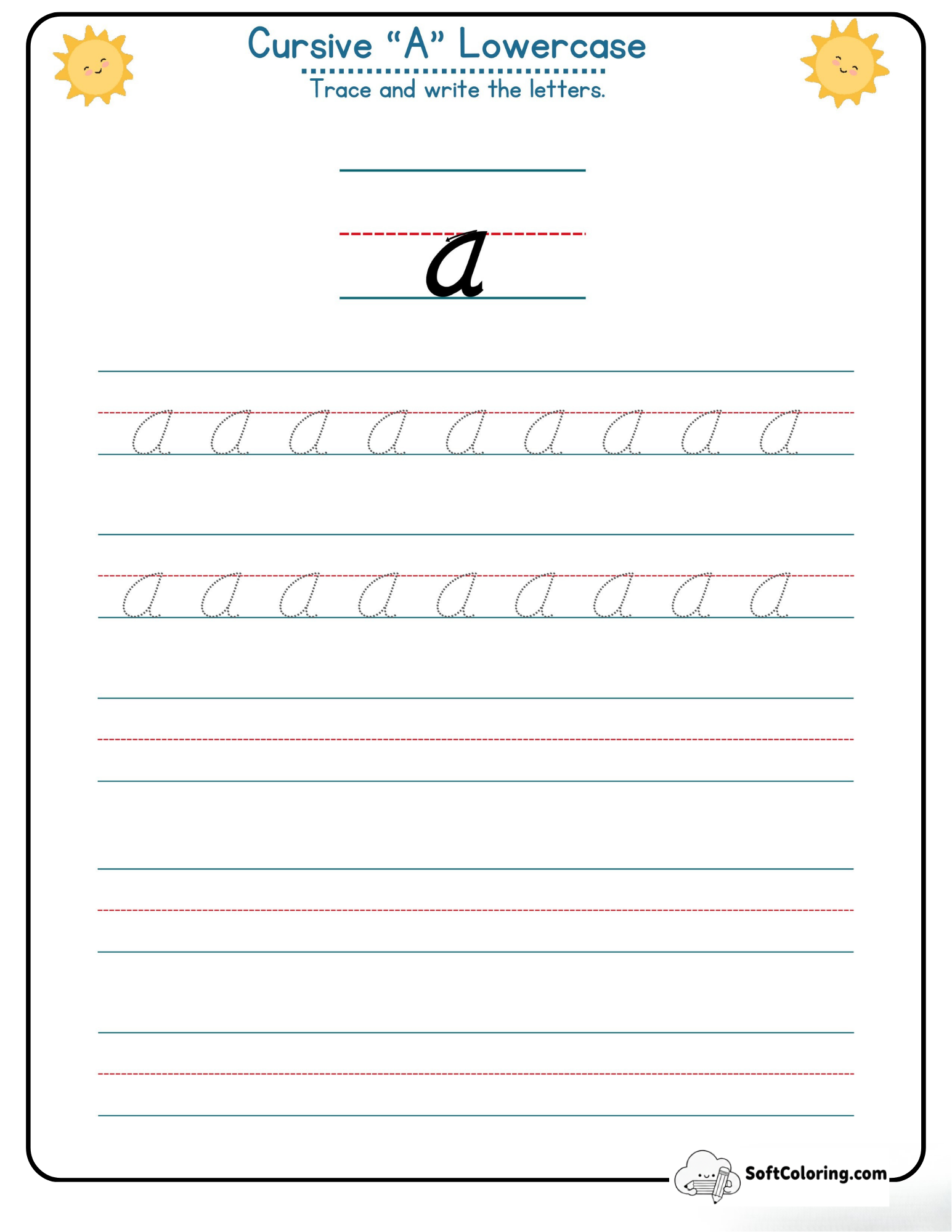 Cursive A Lowercase