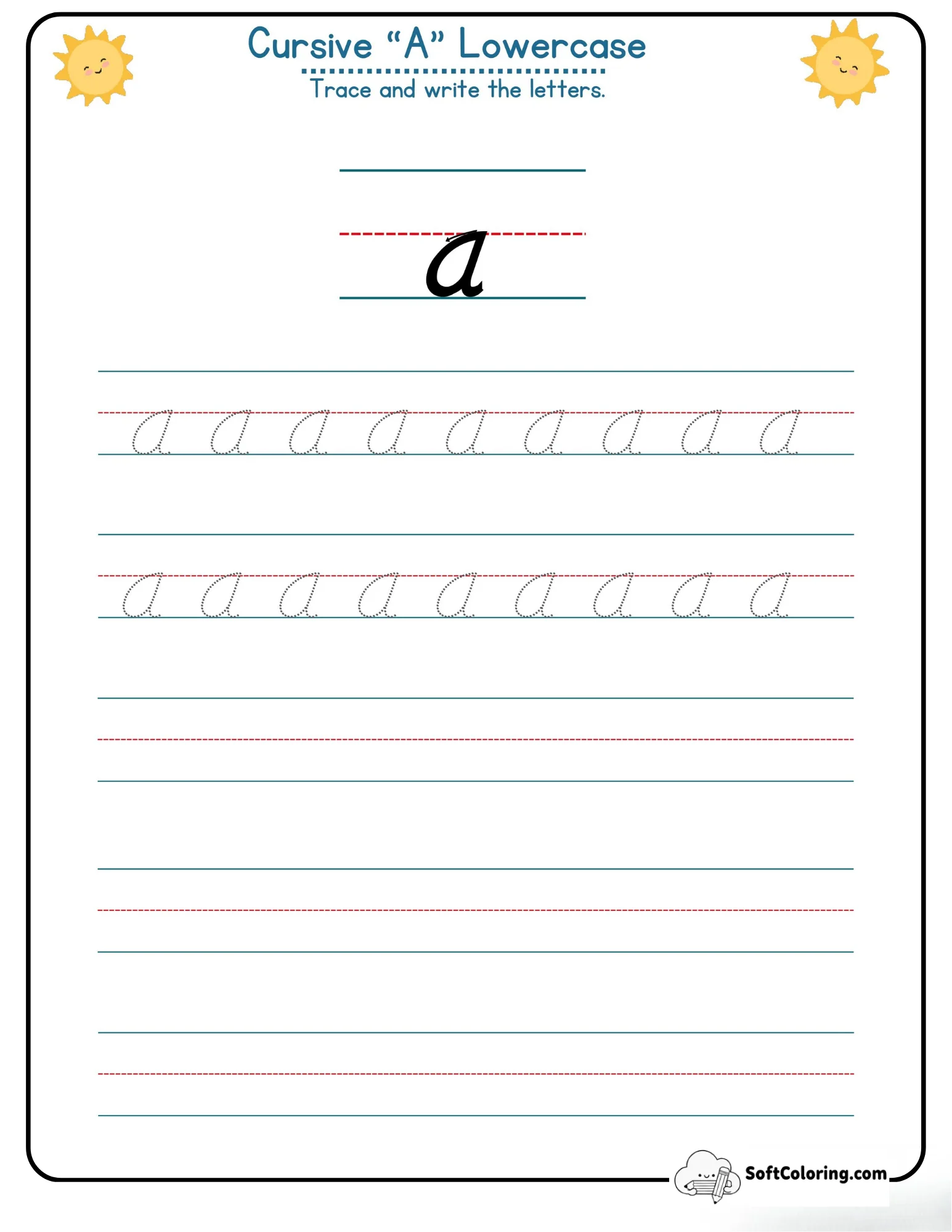 Cursive A Lowercase