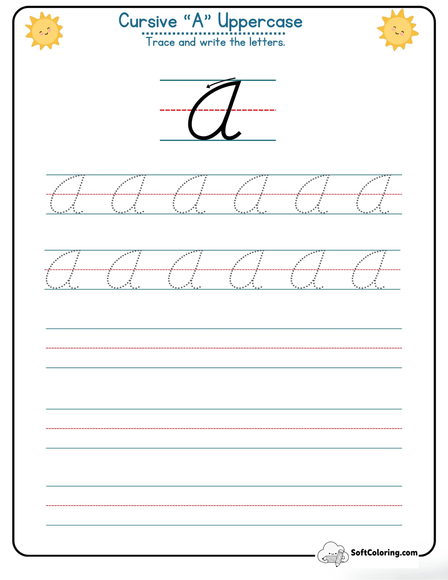 Cursive A Uppercase