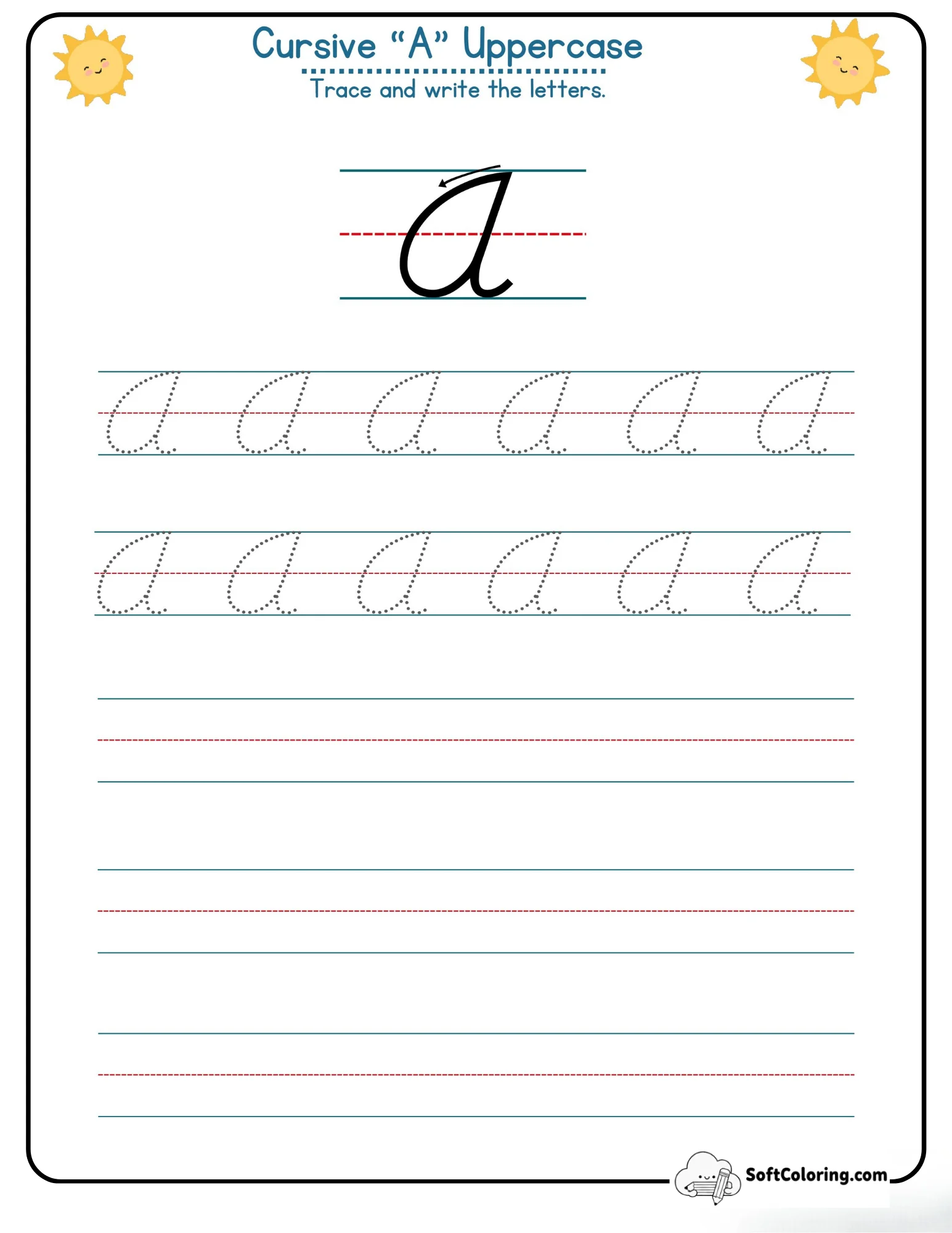 Cursive A Uppercase
