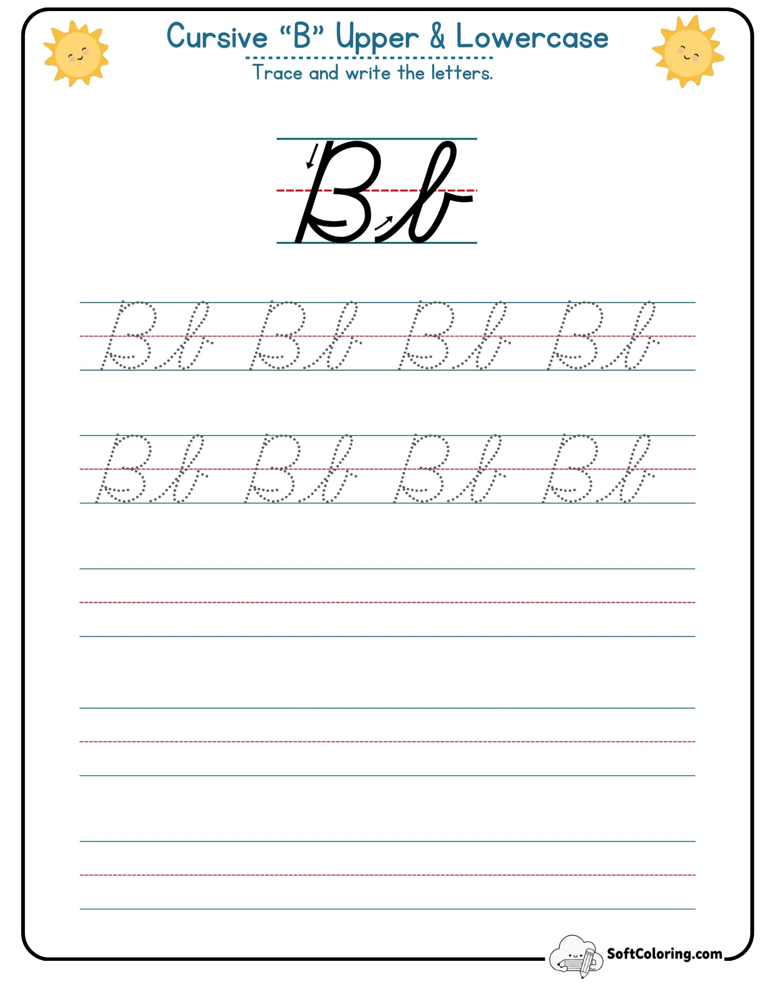 Cursive B Worksheet 5
