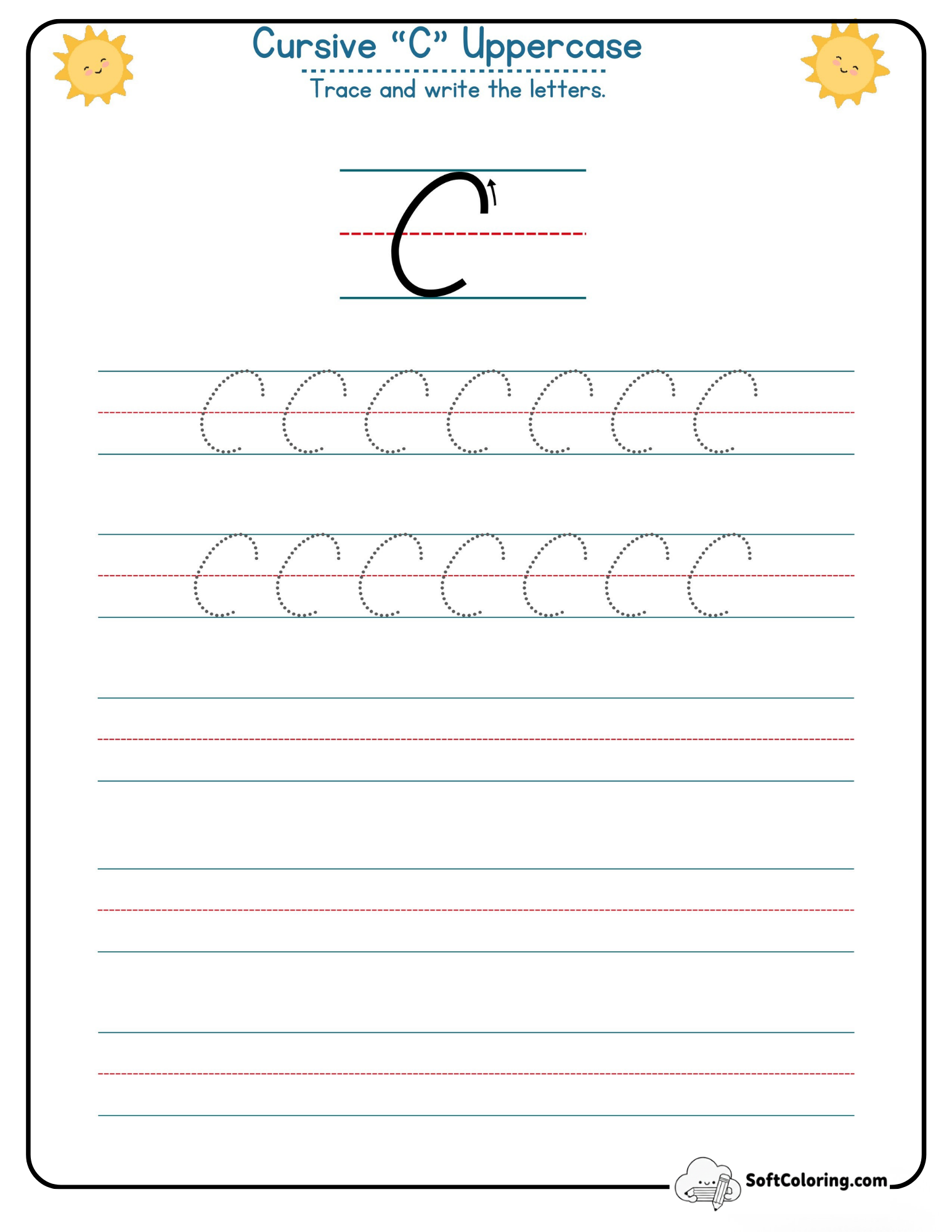 Cursive C Uppercase