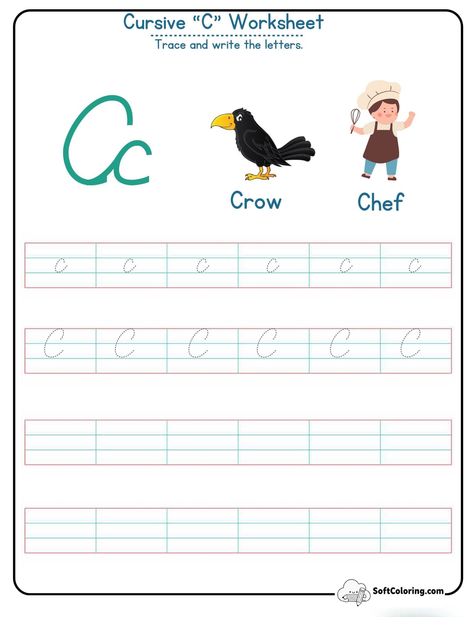 Cursive C Worksheet
