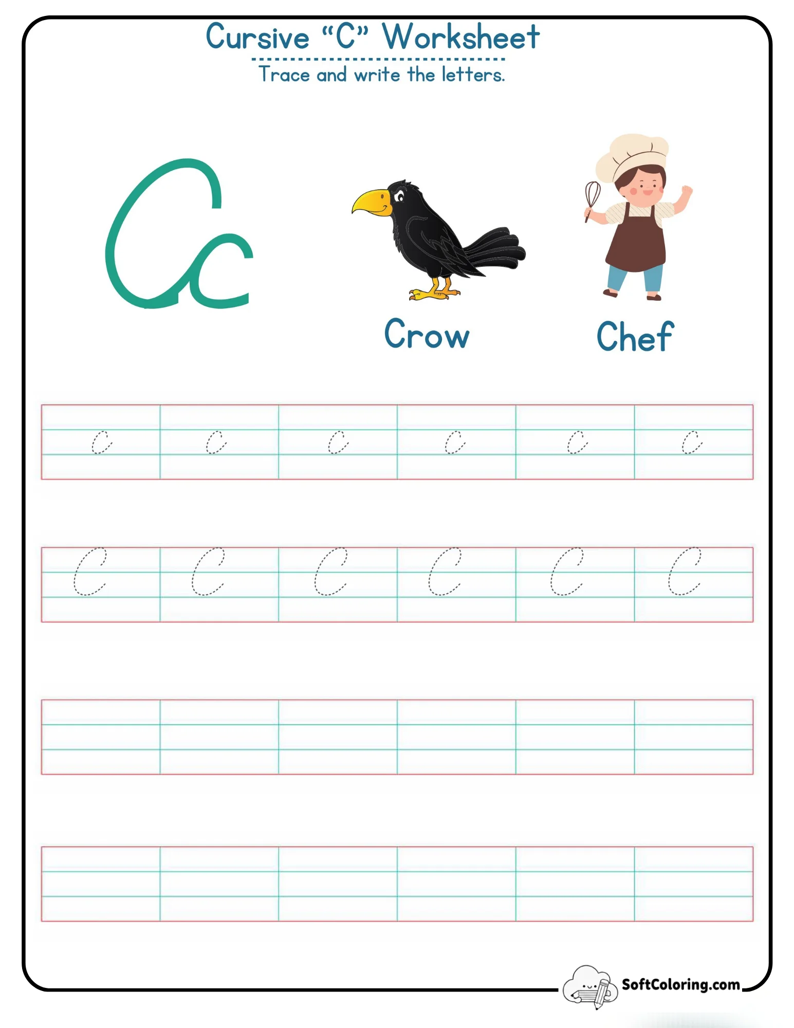 Cursive C Worksheet