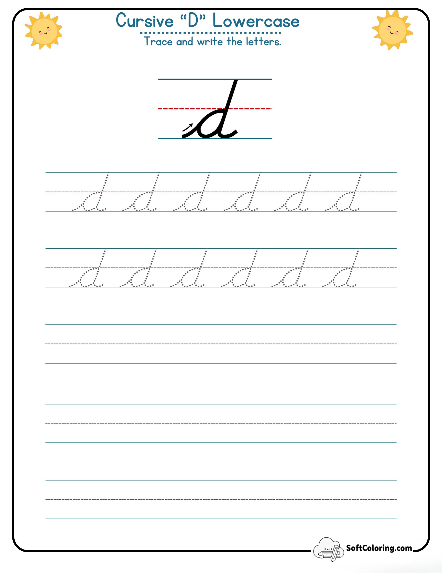 Cursive D Lowercase