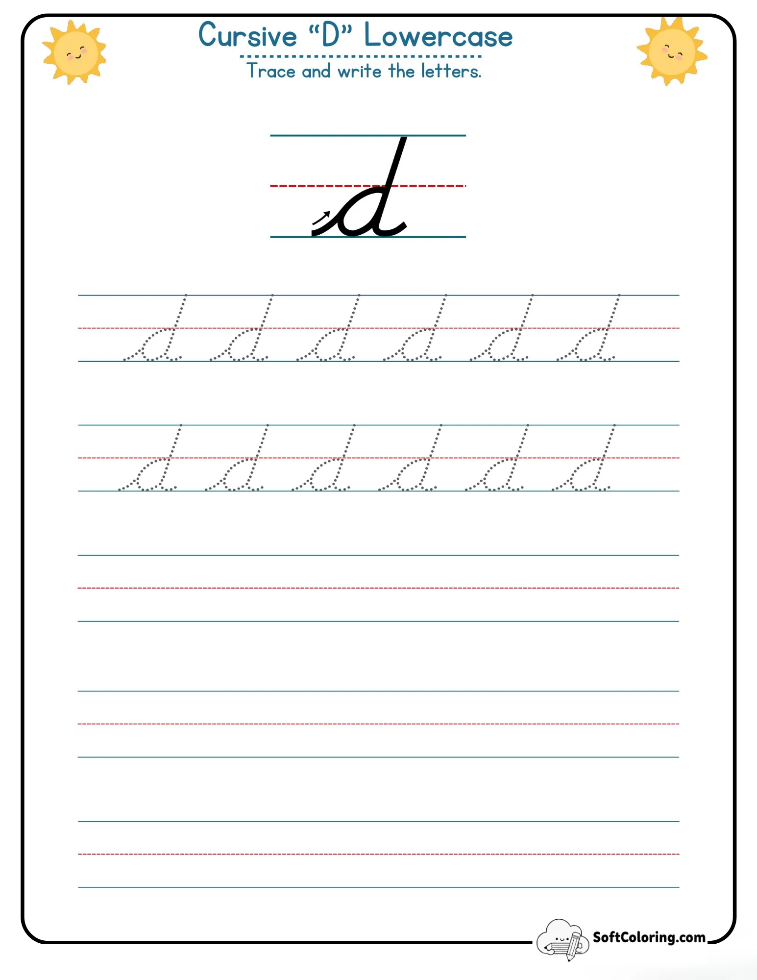 Cursive D Lowercase