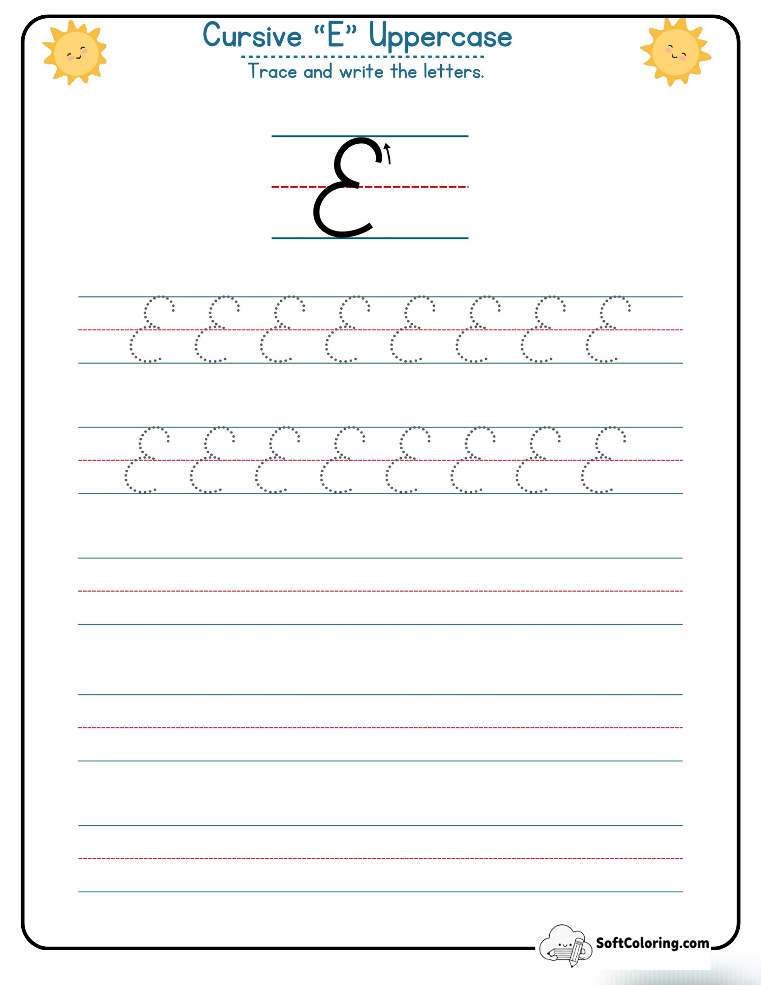 Cursive E Uppercase