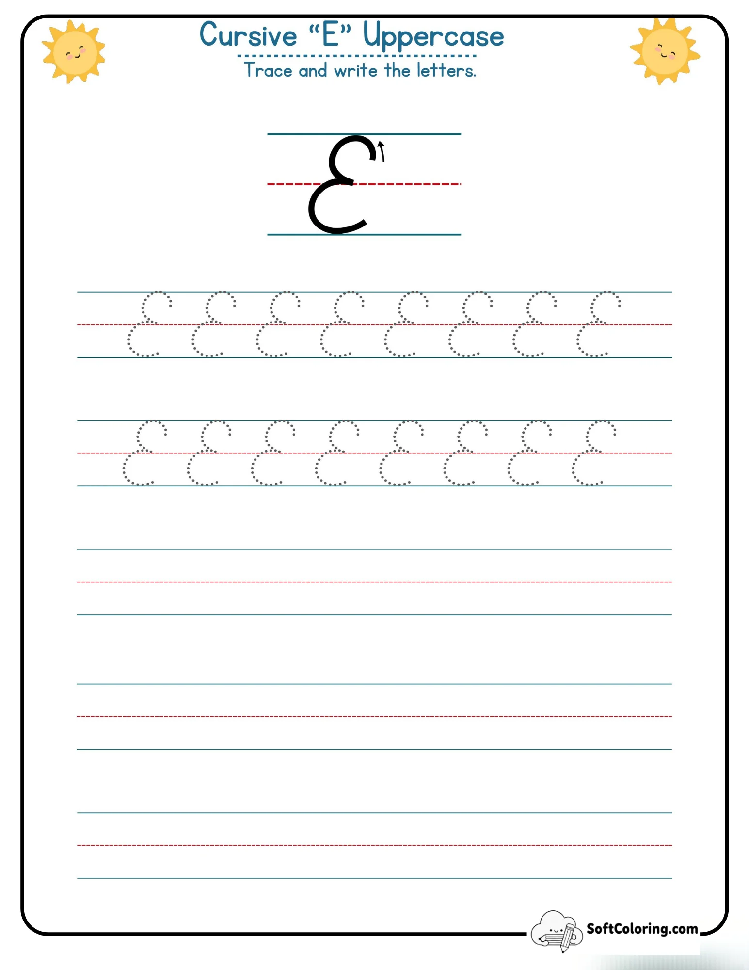 Cursive E Uppercase