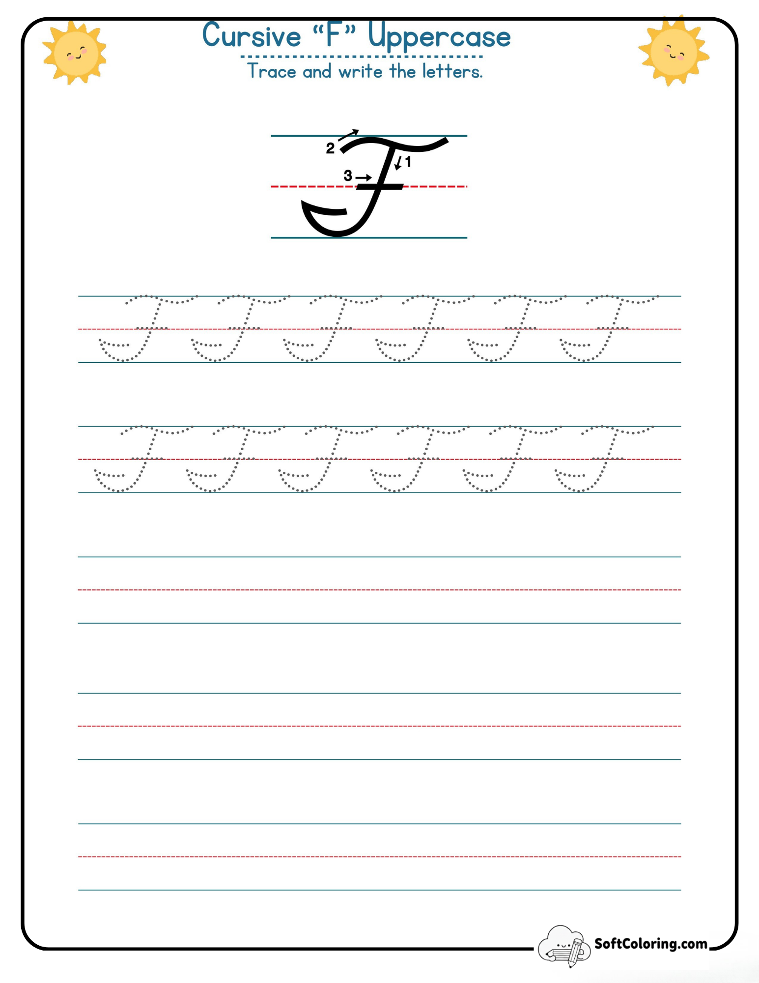 Cursive F Uppercase