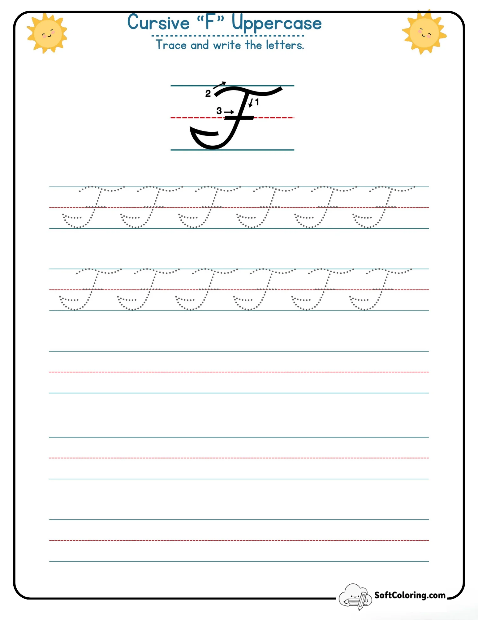 Cursive F Uppercase