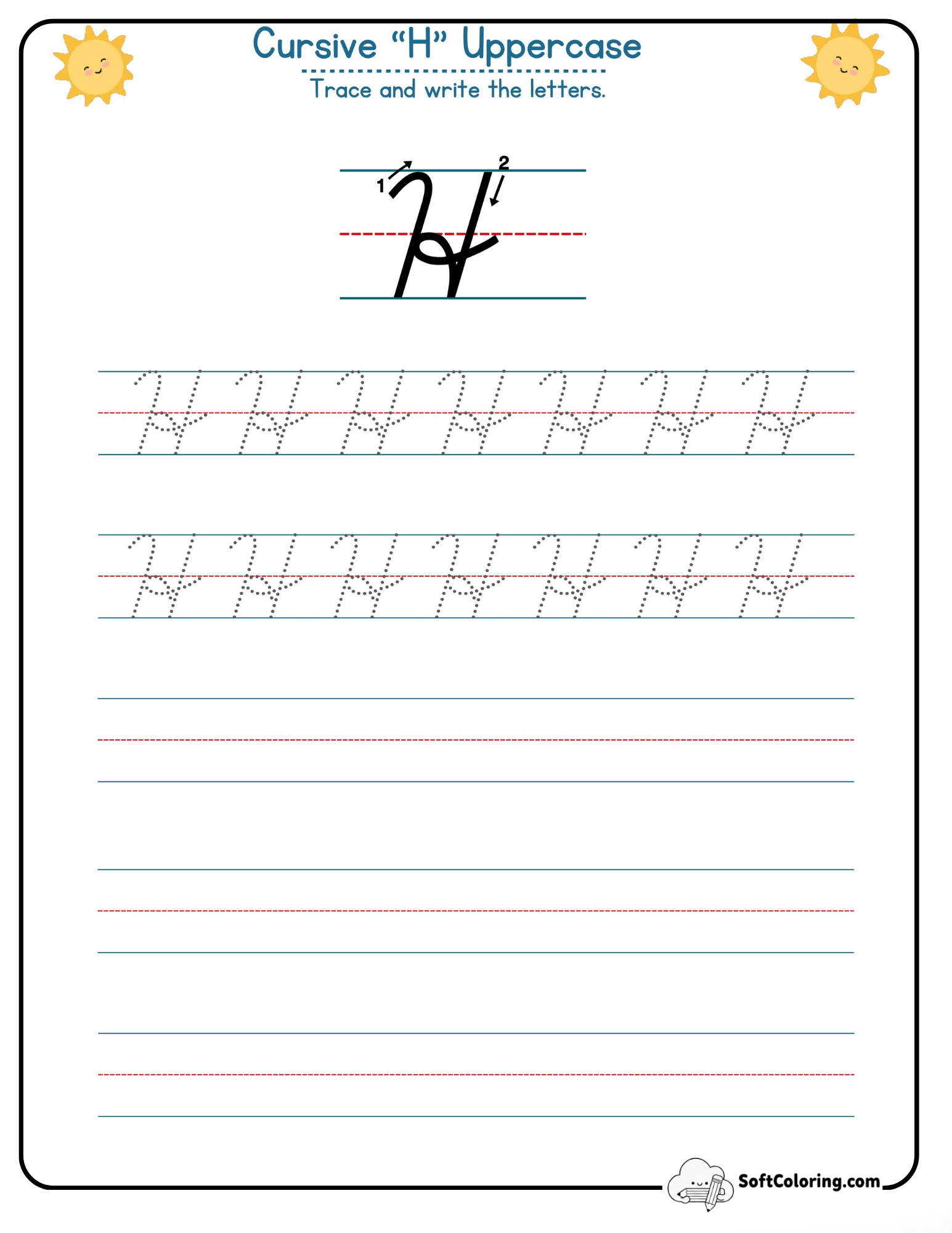 Cursive H Uppercase