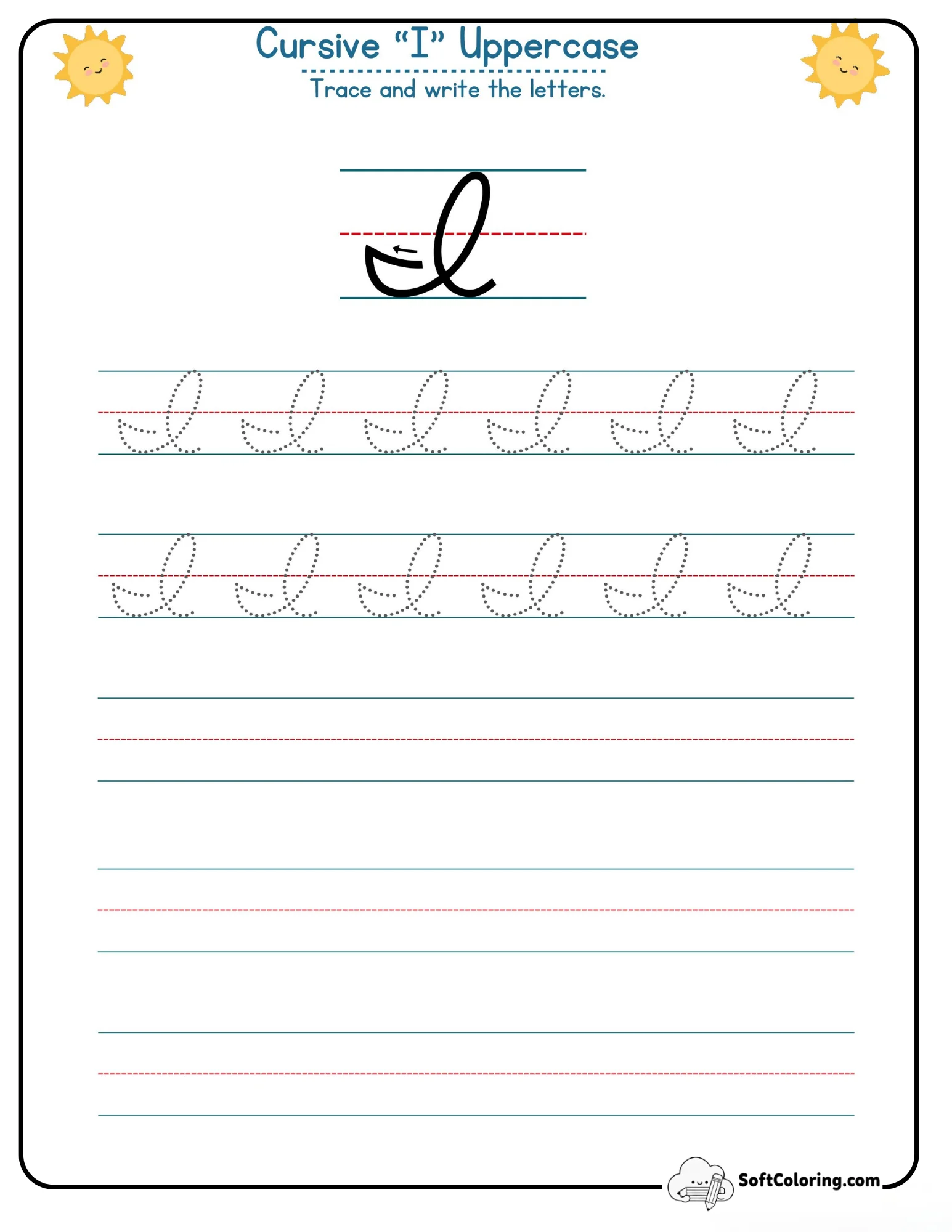 Cursive I Uppercase