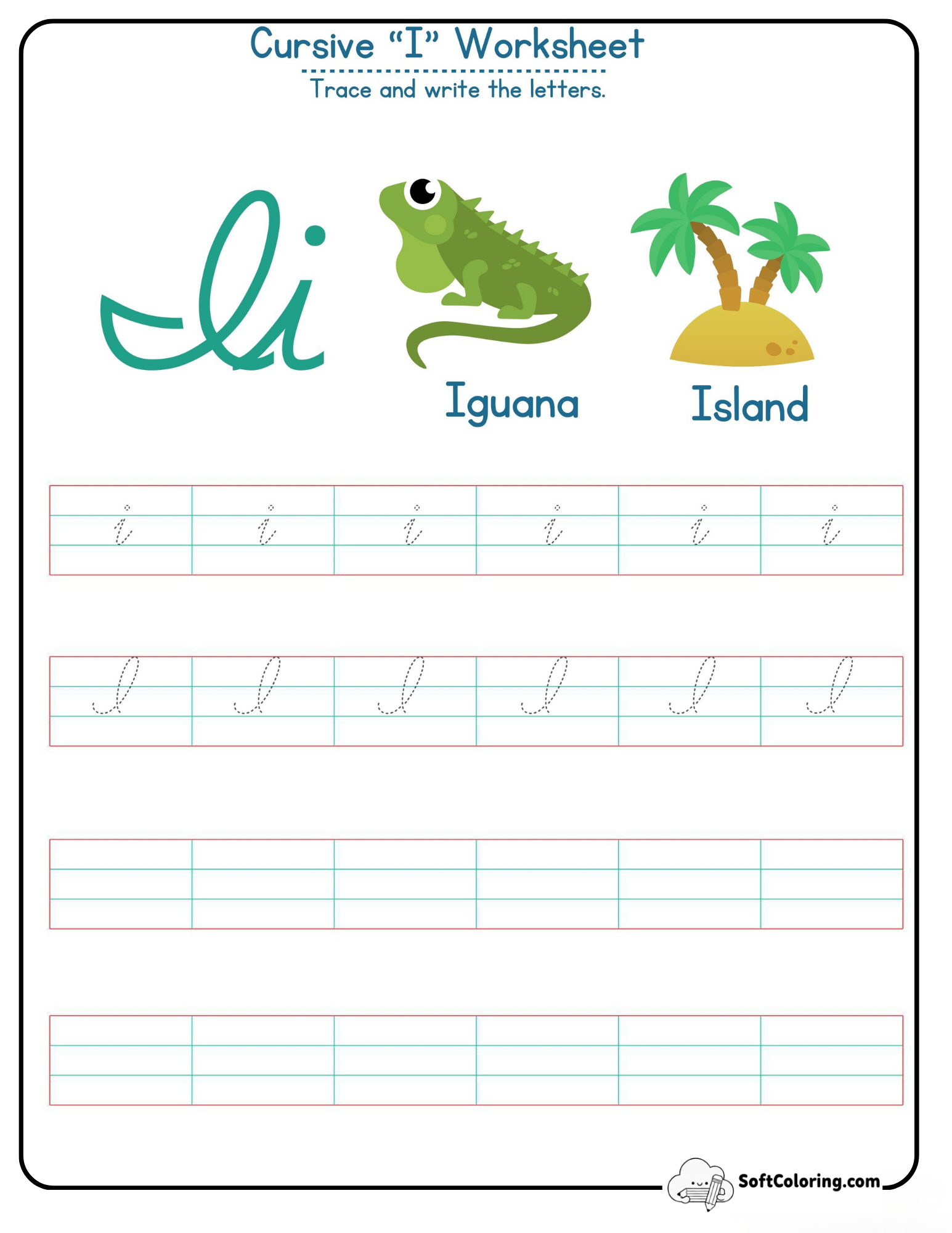 Cursive I Worksheet