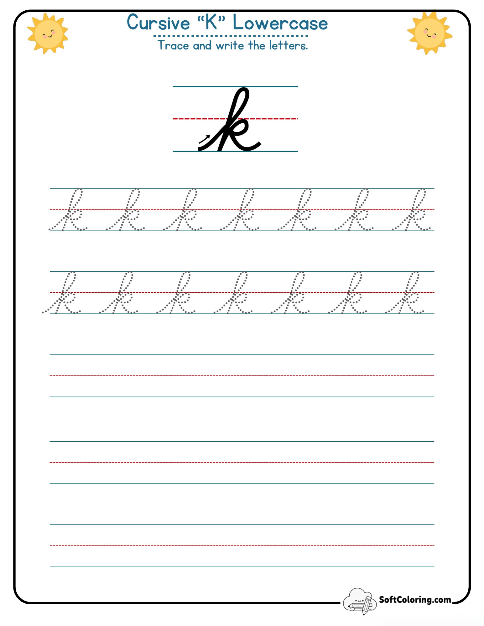Cursive K Lowercase