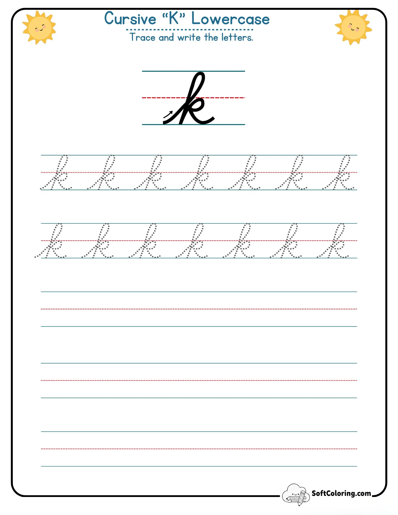 Cursive K Lowercase