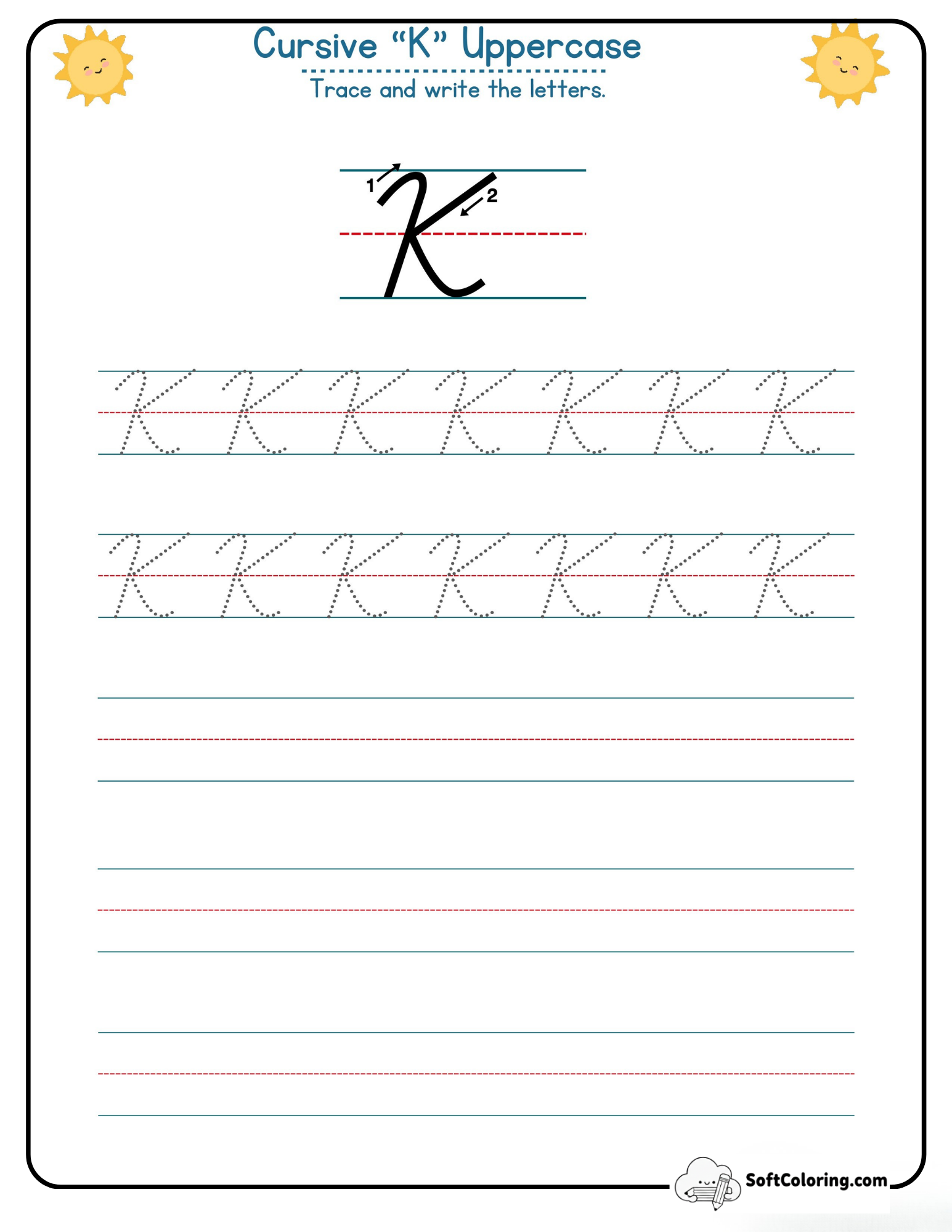 Cursive K Uppercase