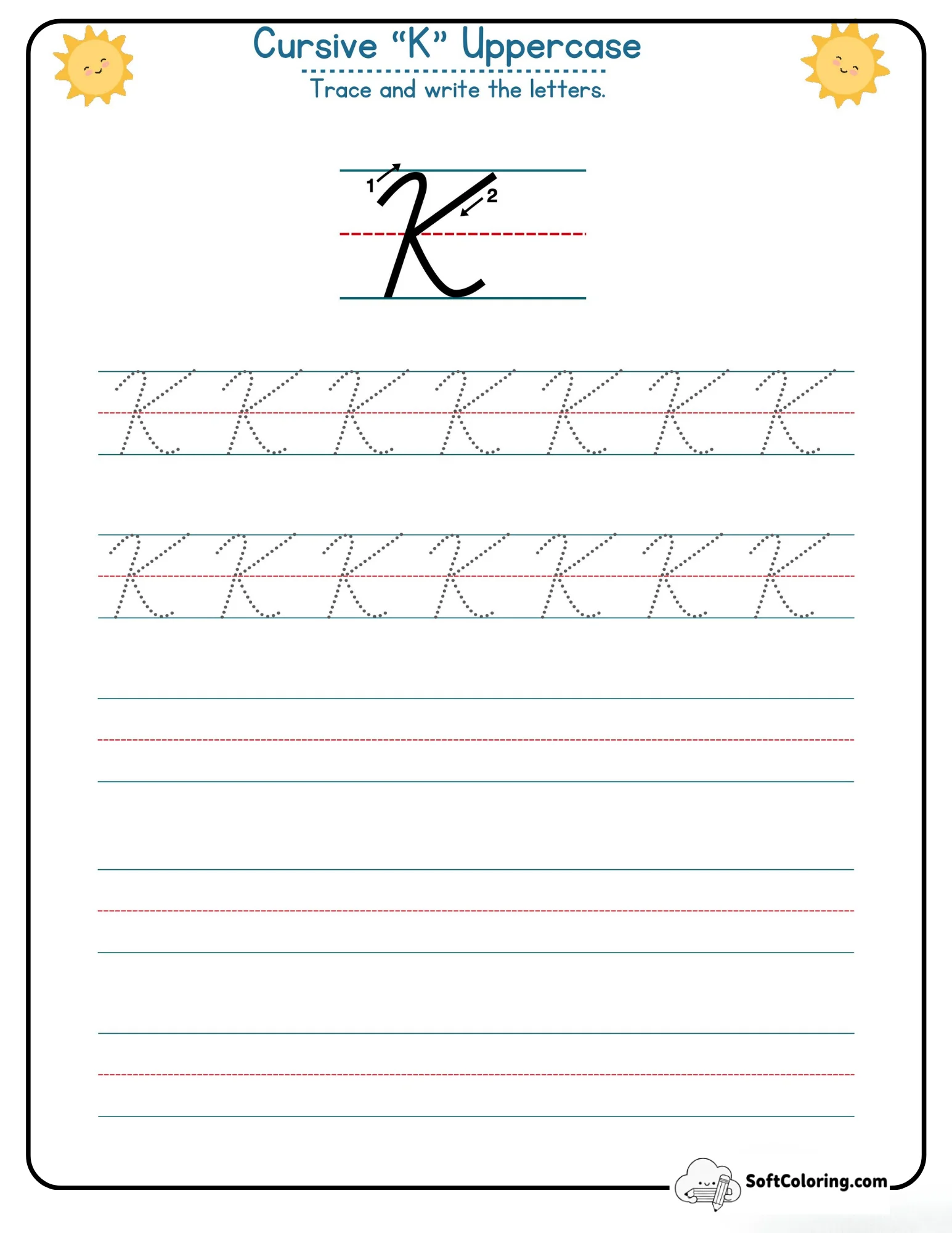 Cursive K Uppercase