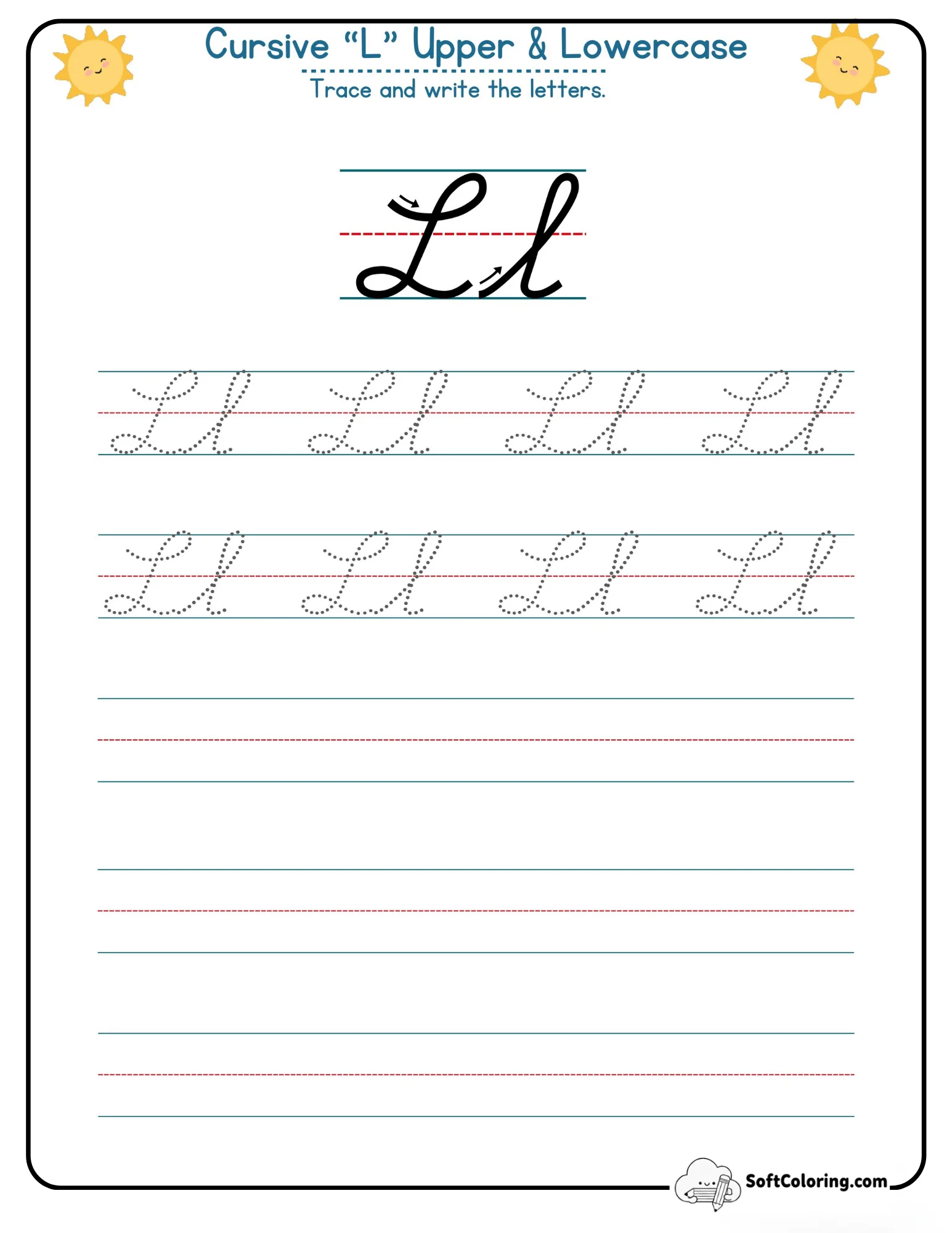 Cursive L Upper Lowercase
