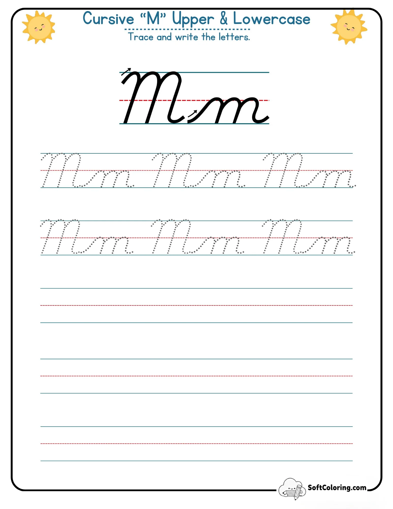 Cursive M Upper Lowercase