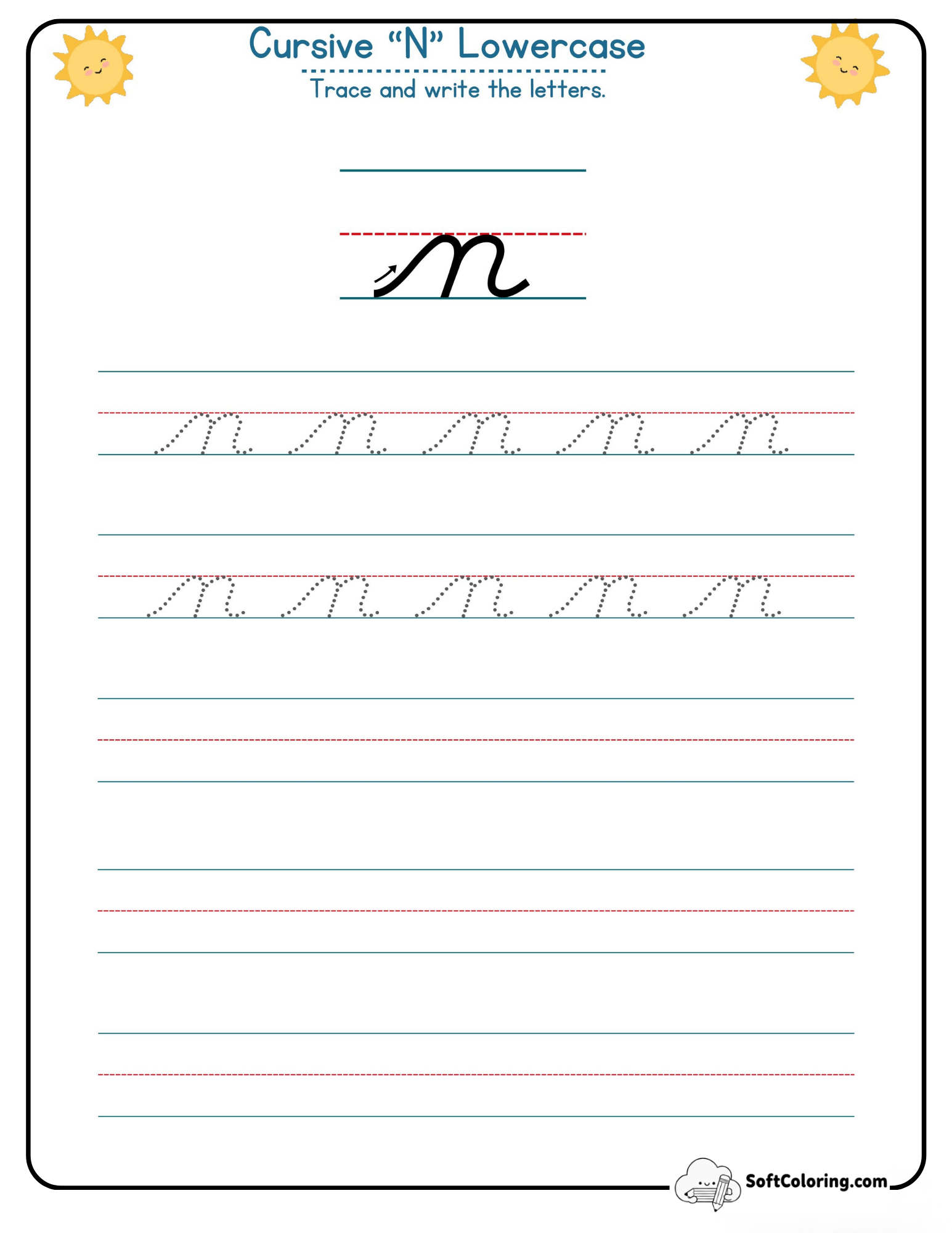 Cursive N Lowercase