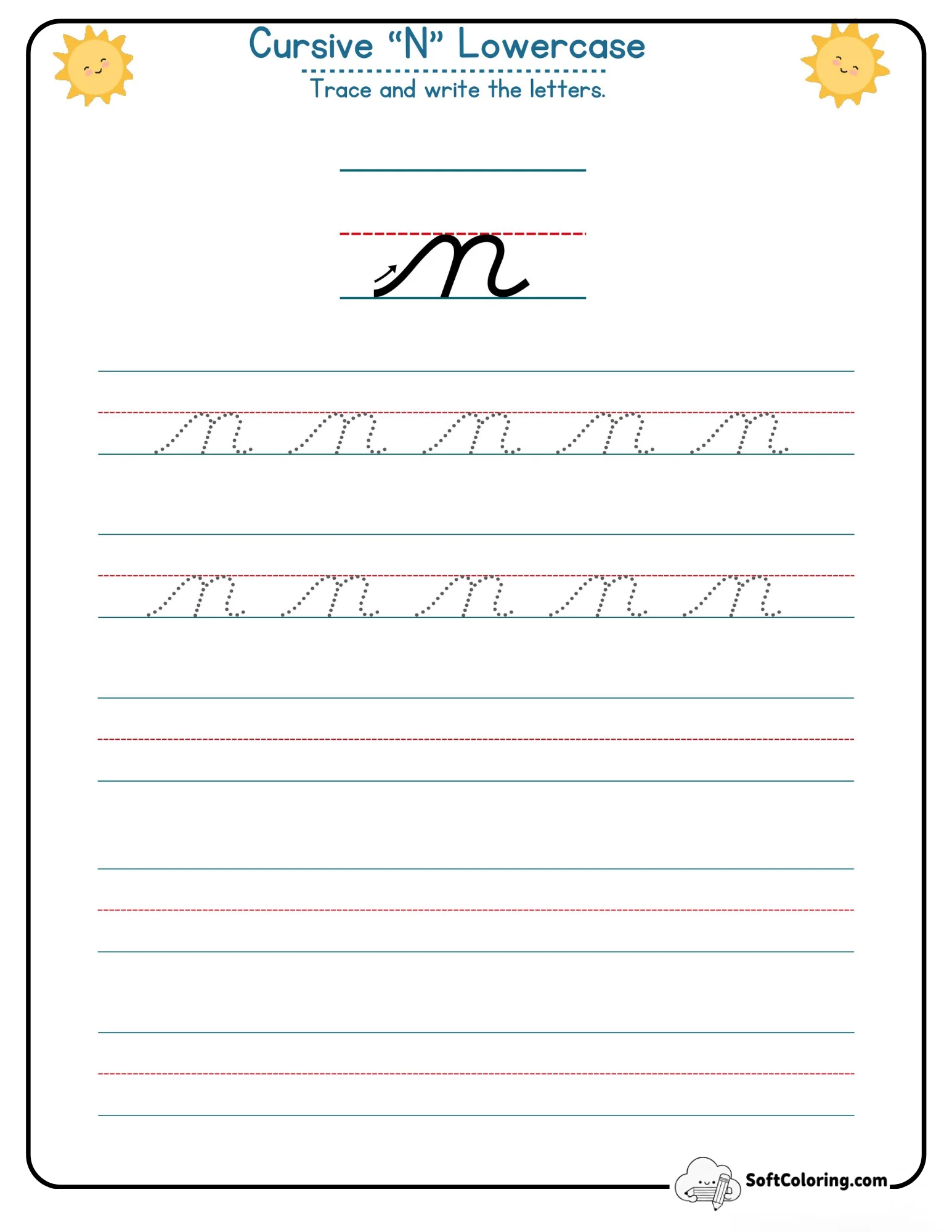 Cursive N Lowercase