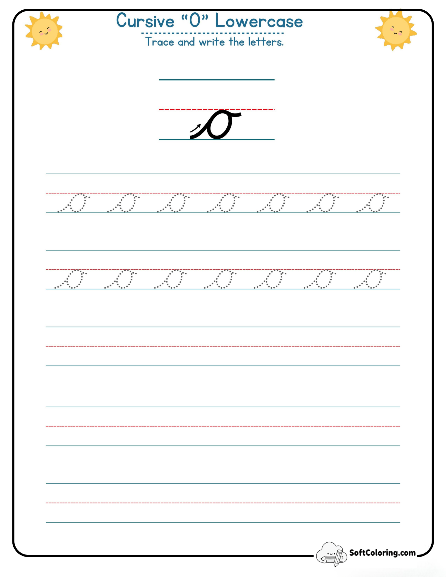 Cursive O Lowercase