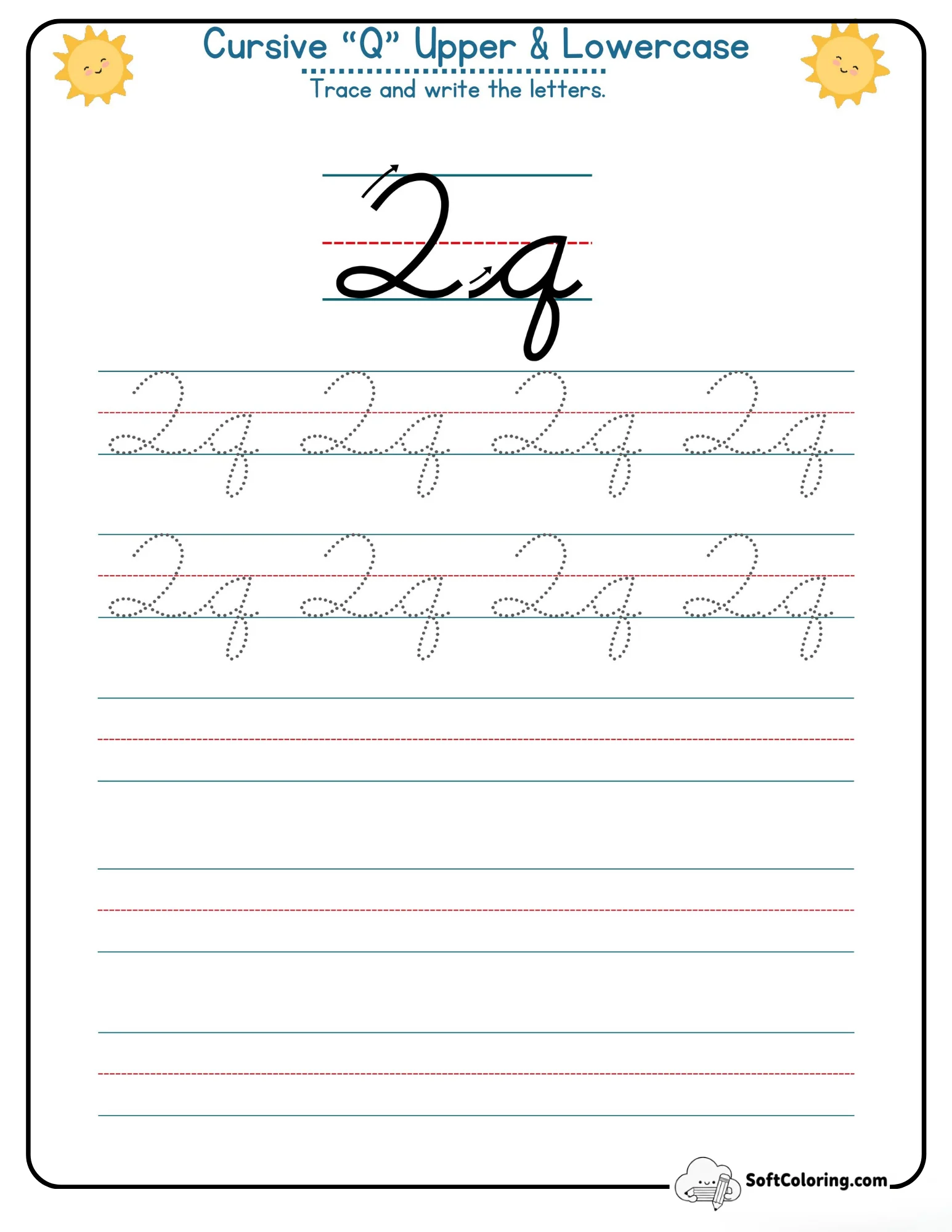Cursive Q Upper Lowercase