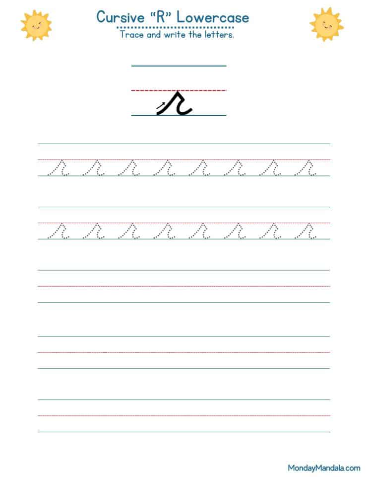 Cursive R Lowercase