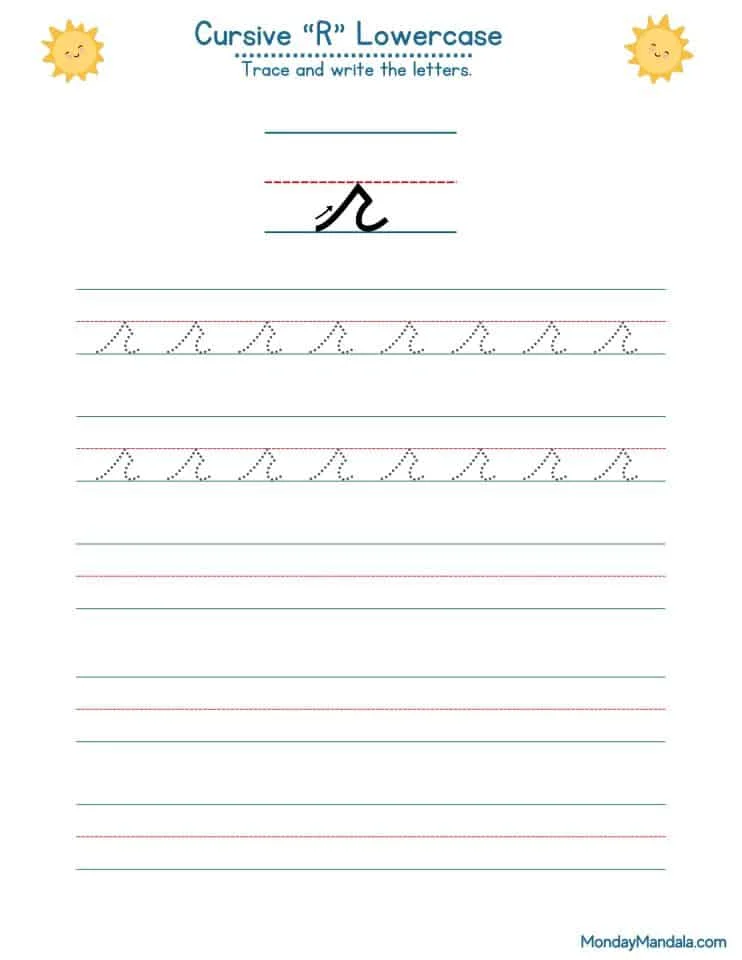 Cursive R Lowercase
