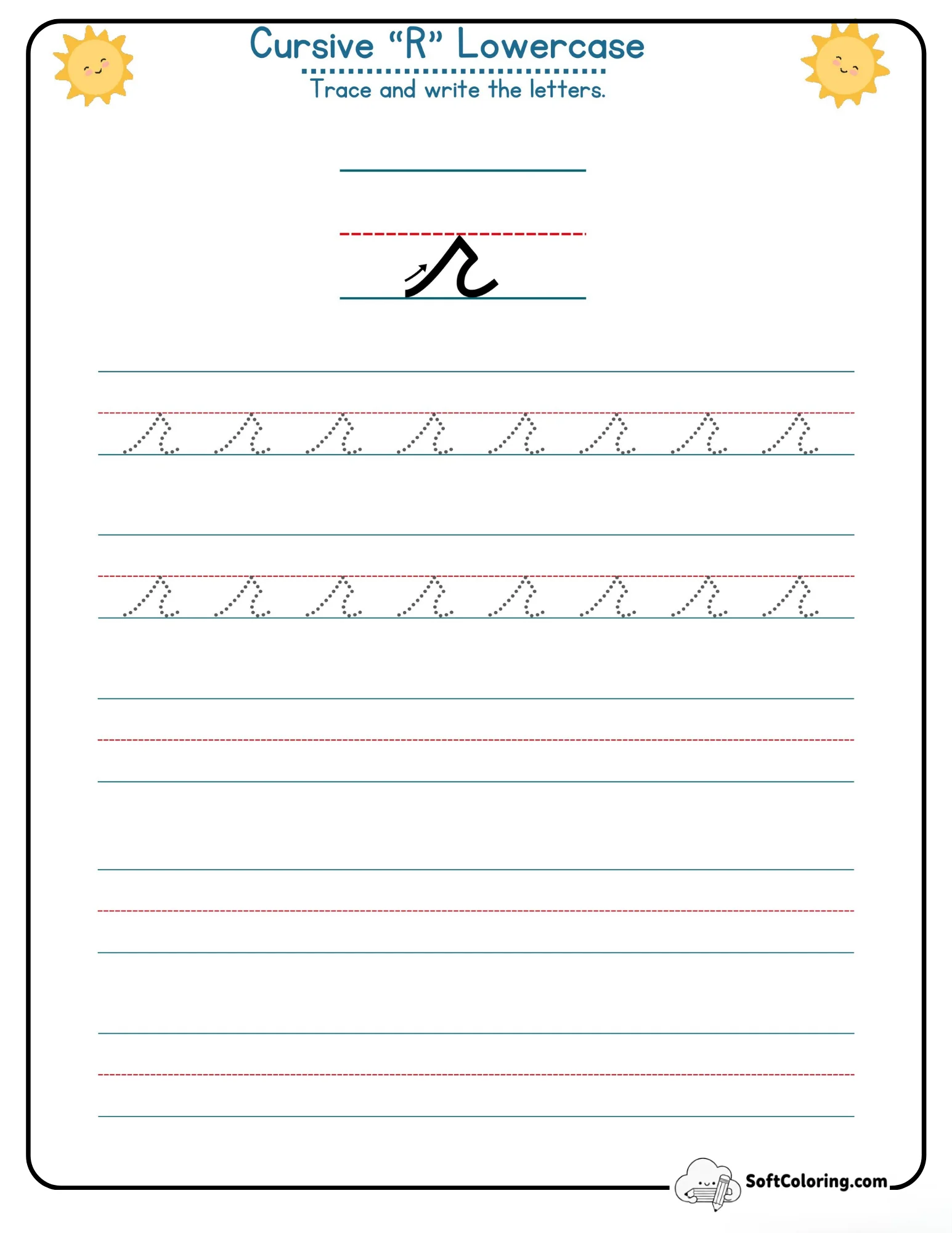 Cursive R Uppercase