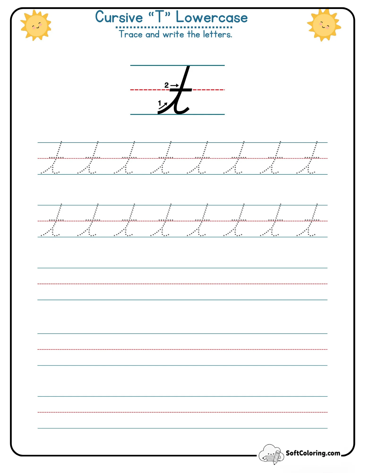Cursive T Lowercase