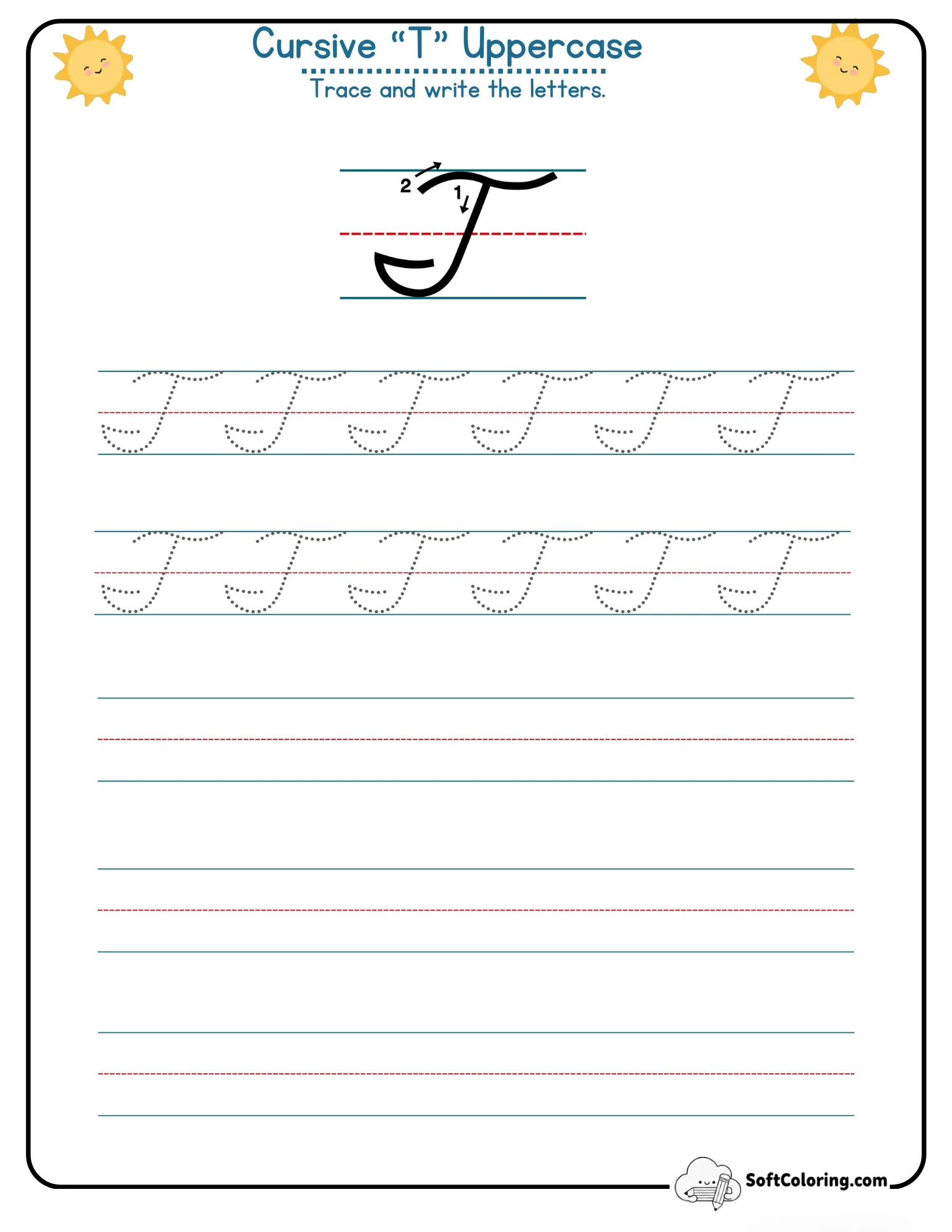 Cursive T Uppercase