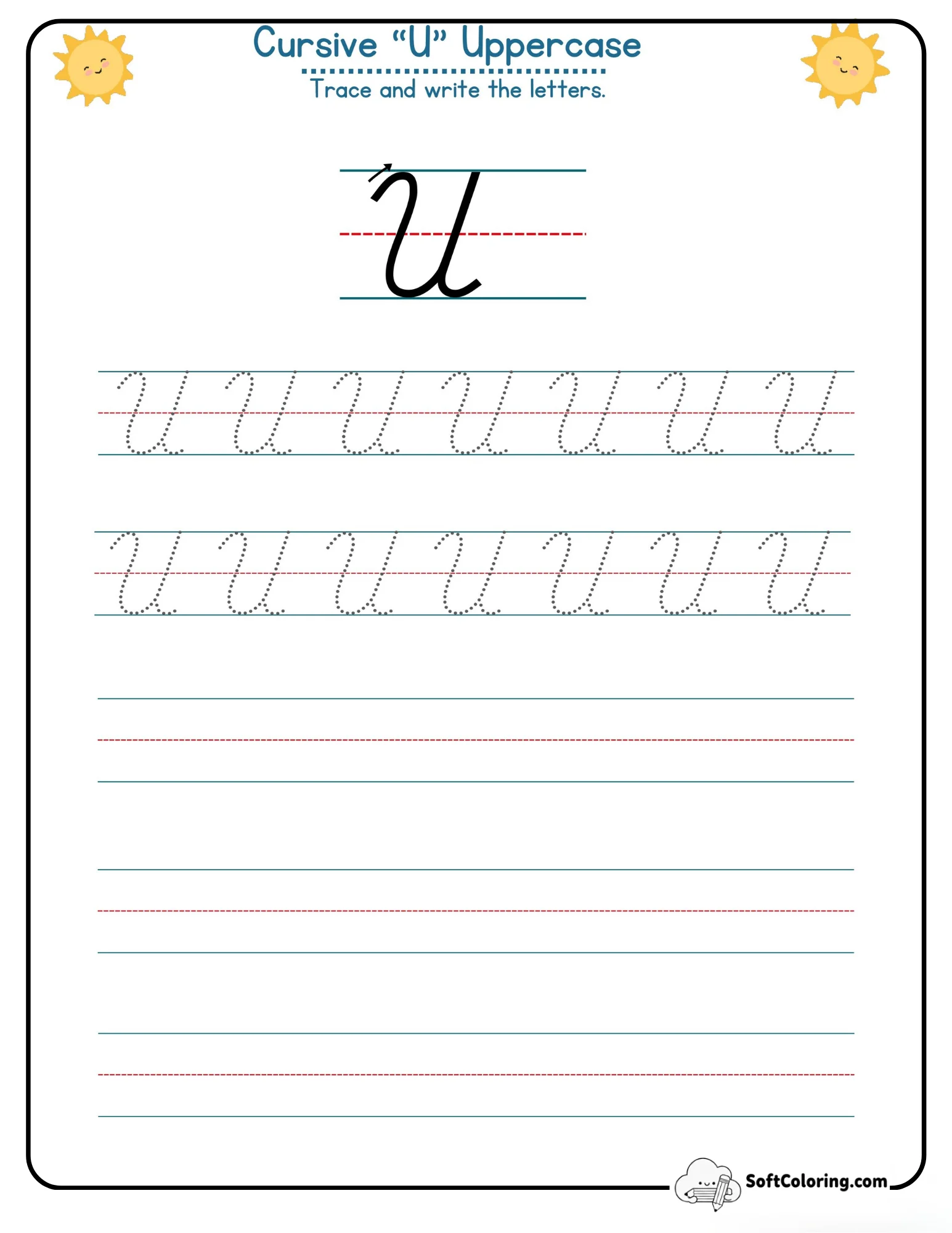 Cursive U Uppercase