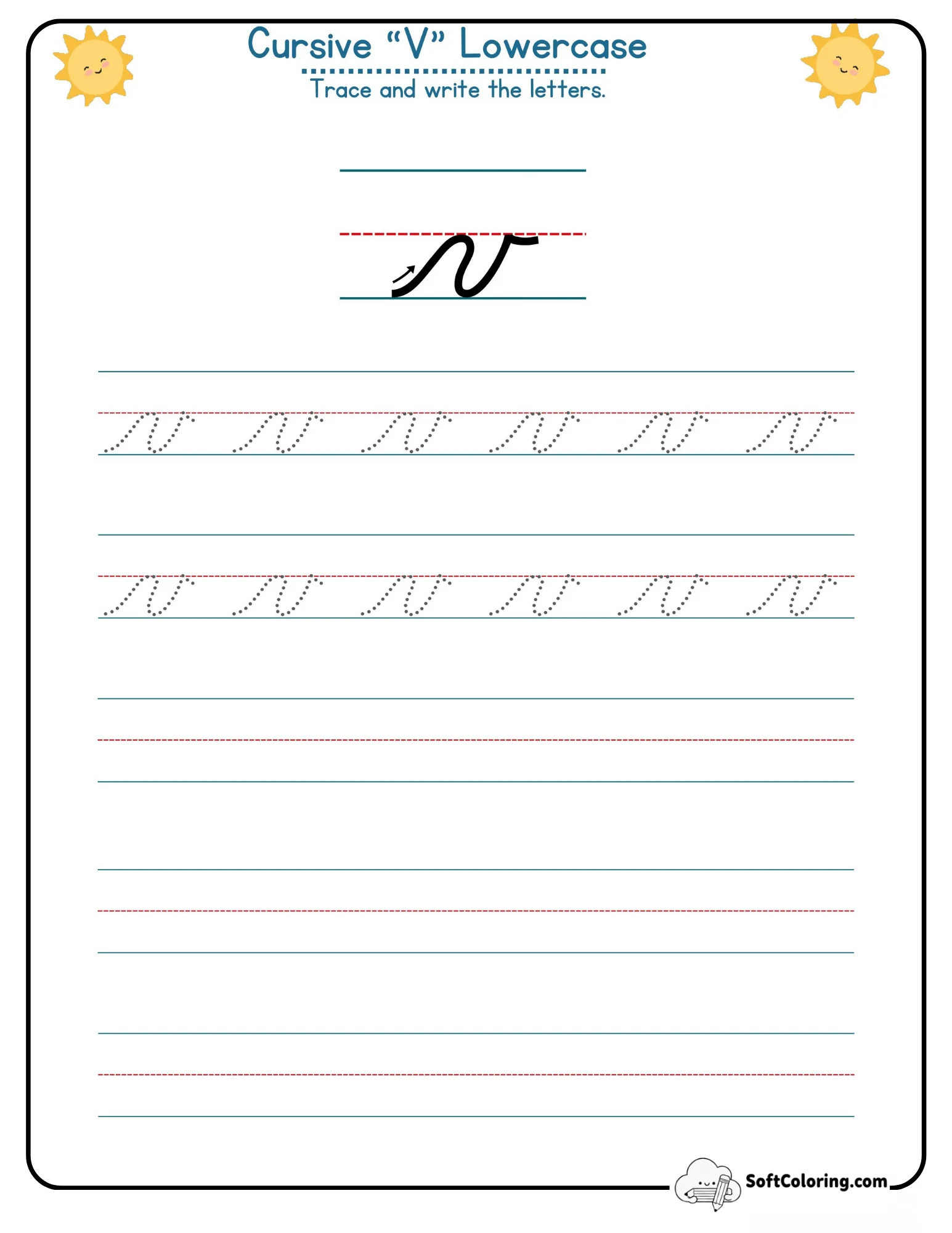 Cursive V Lowercase