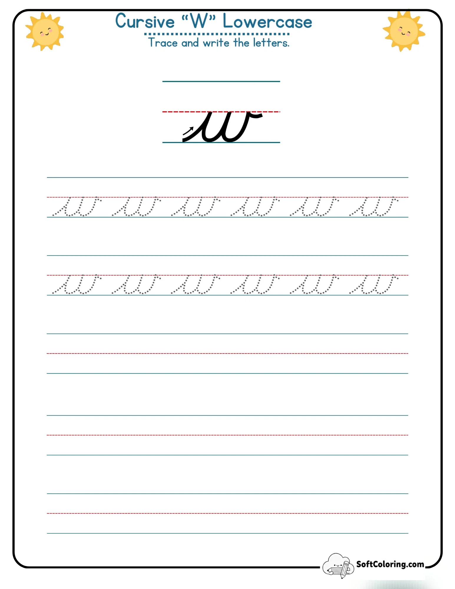 Cursive W Lowercase