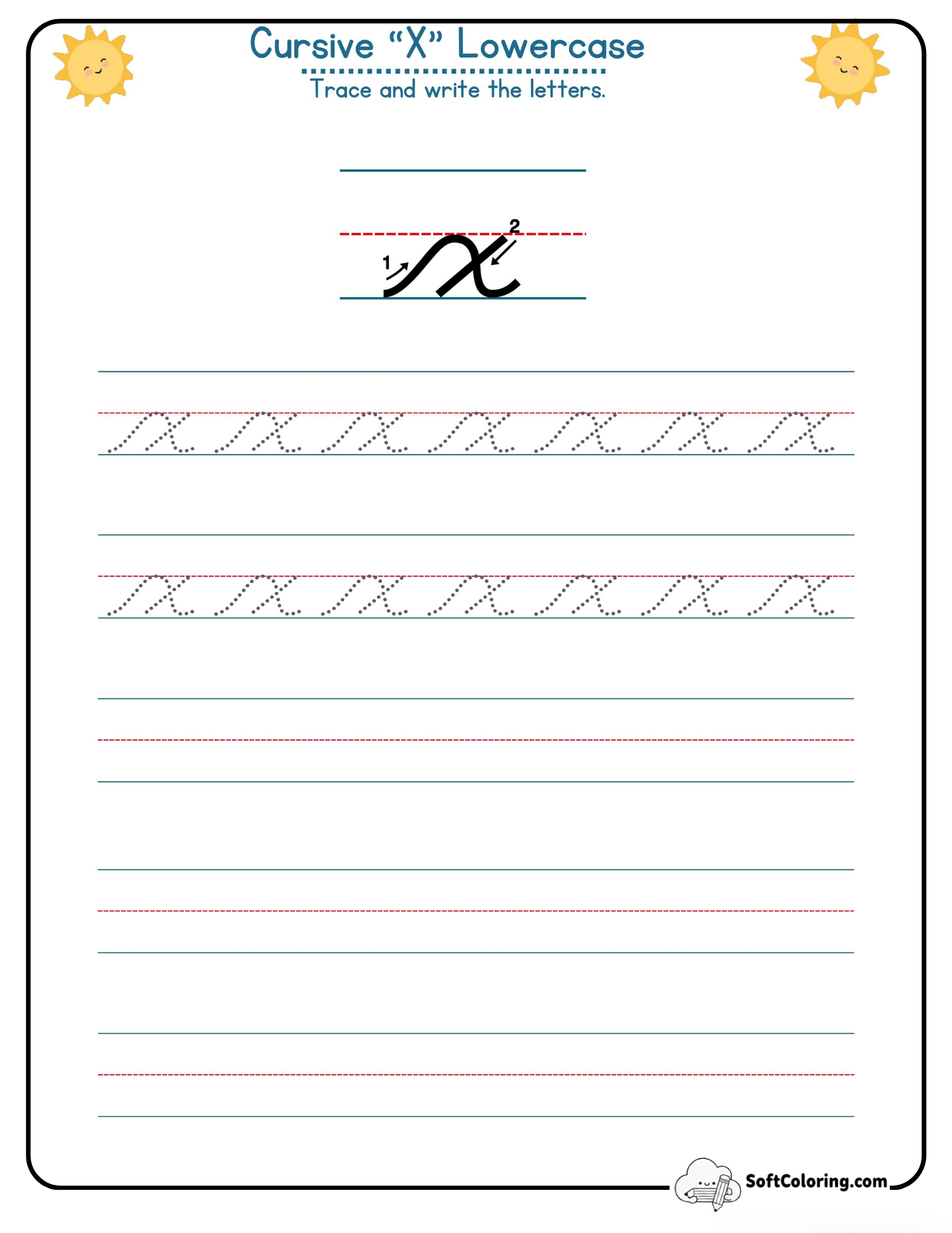 Cursive X Lowercase