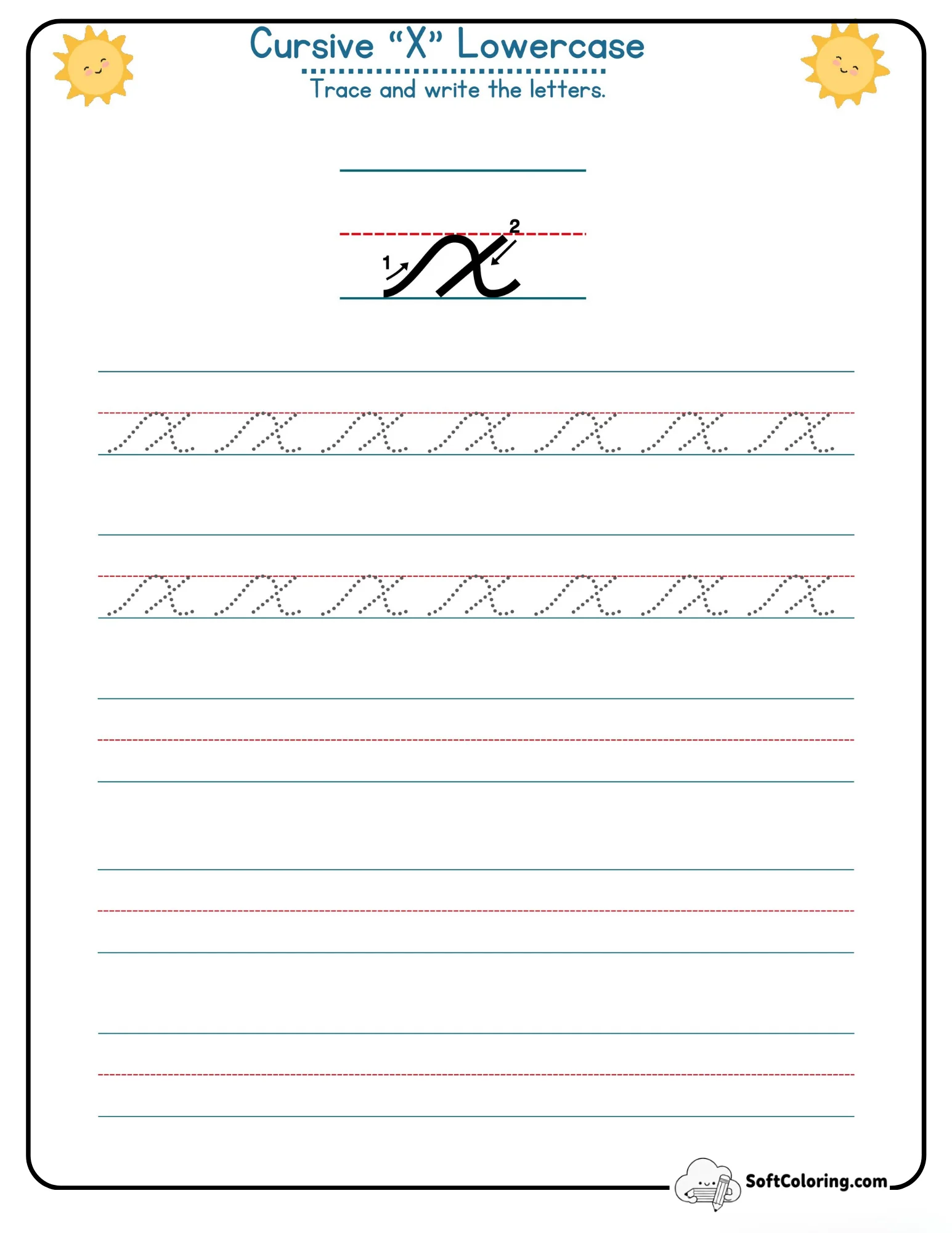 Cursive X Lowercase