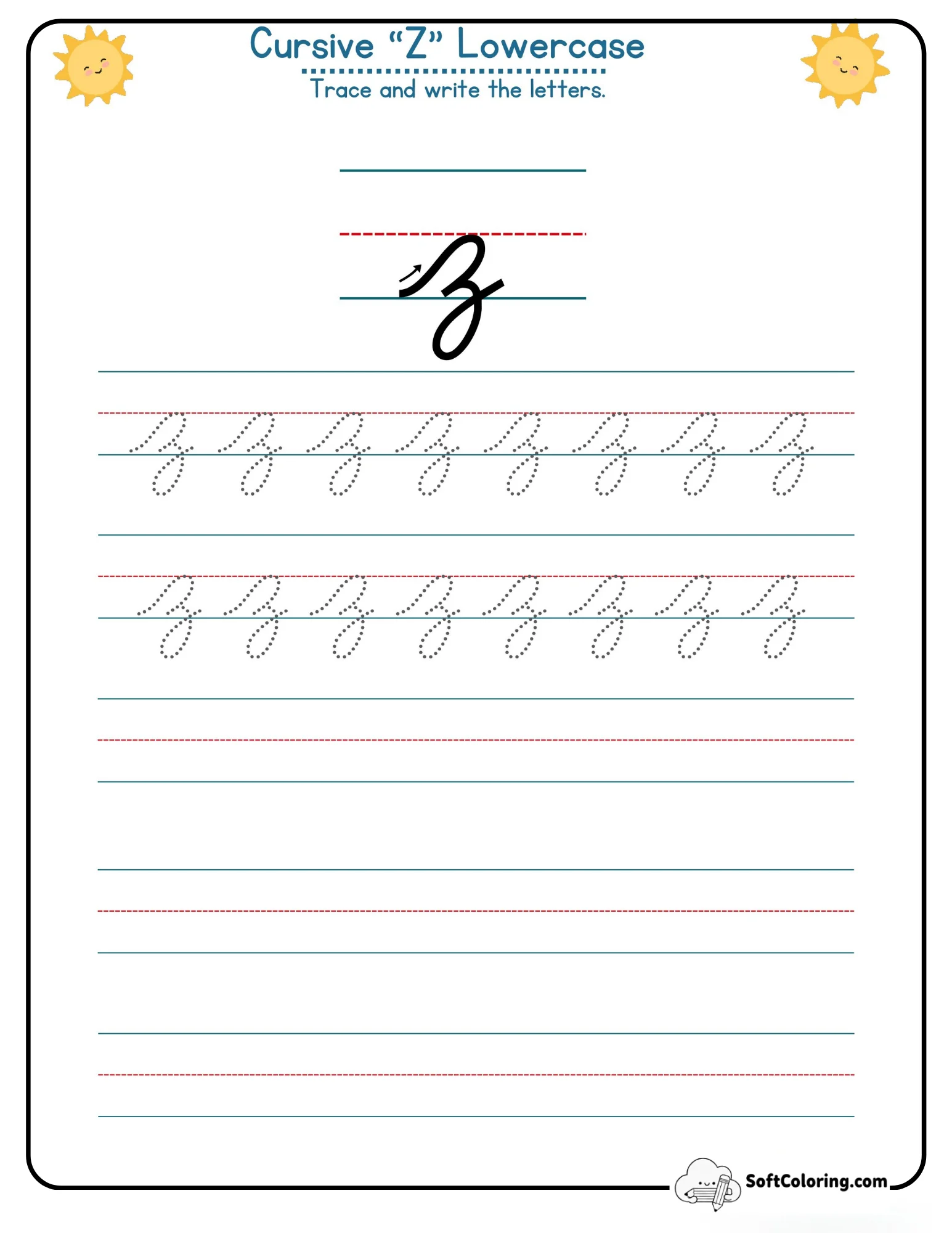 Cursive Z Lowercase