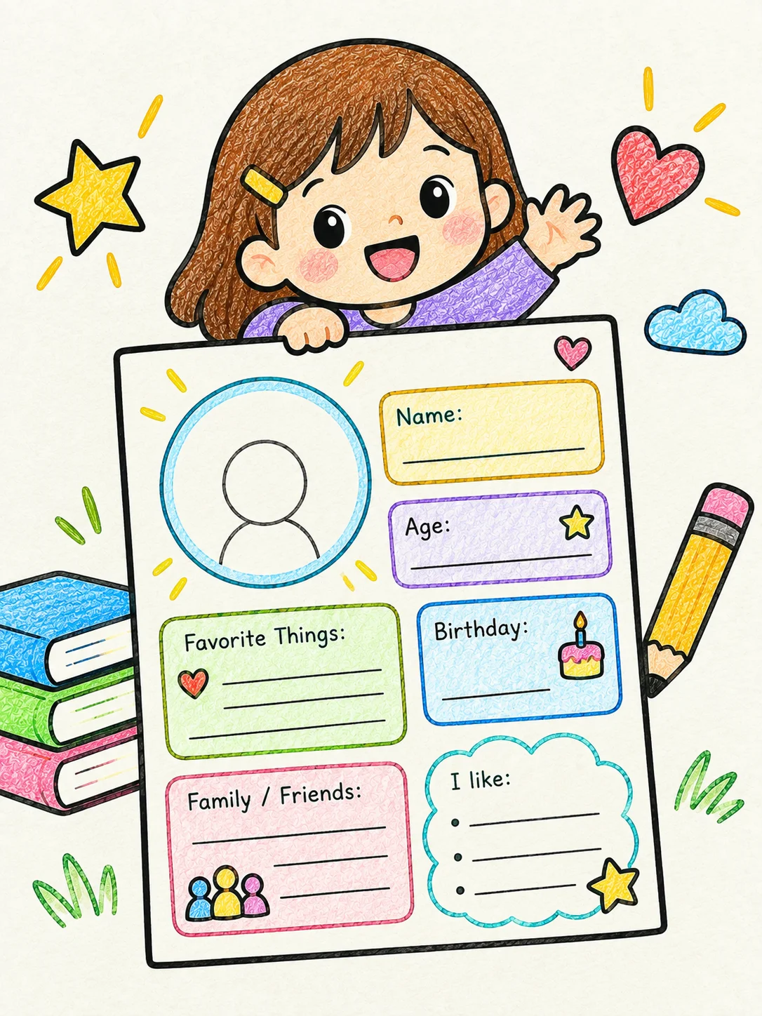 Printable All About Me Worksheets