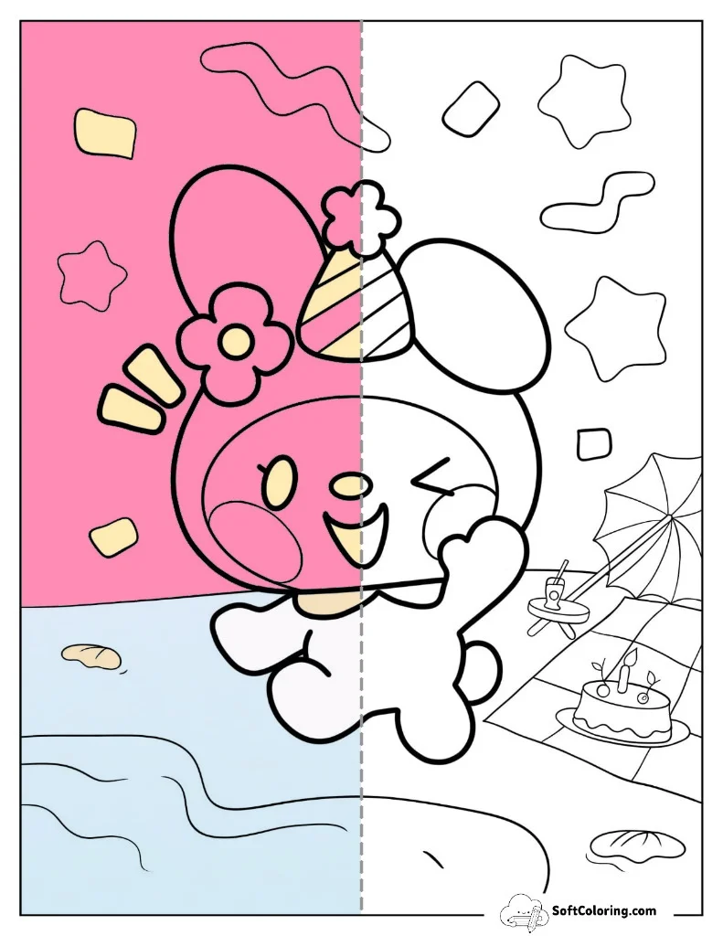 My Melody Coloring Pages