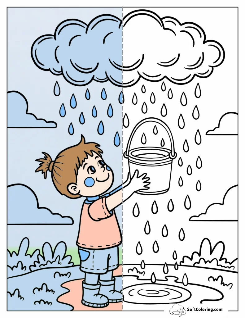 Rainy Day Coloring Pages