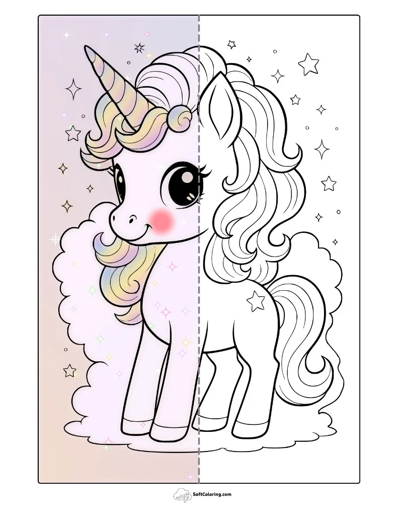 Unicorn Coloring Pages