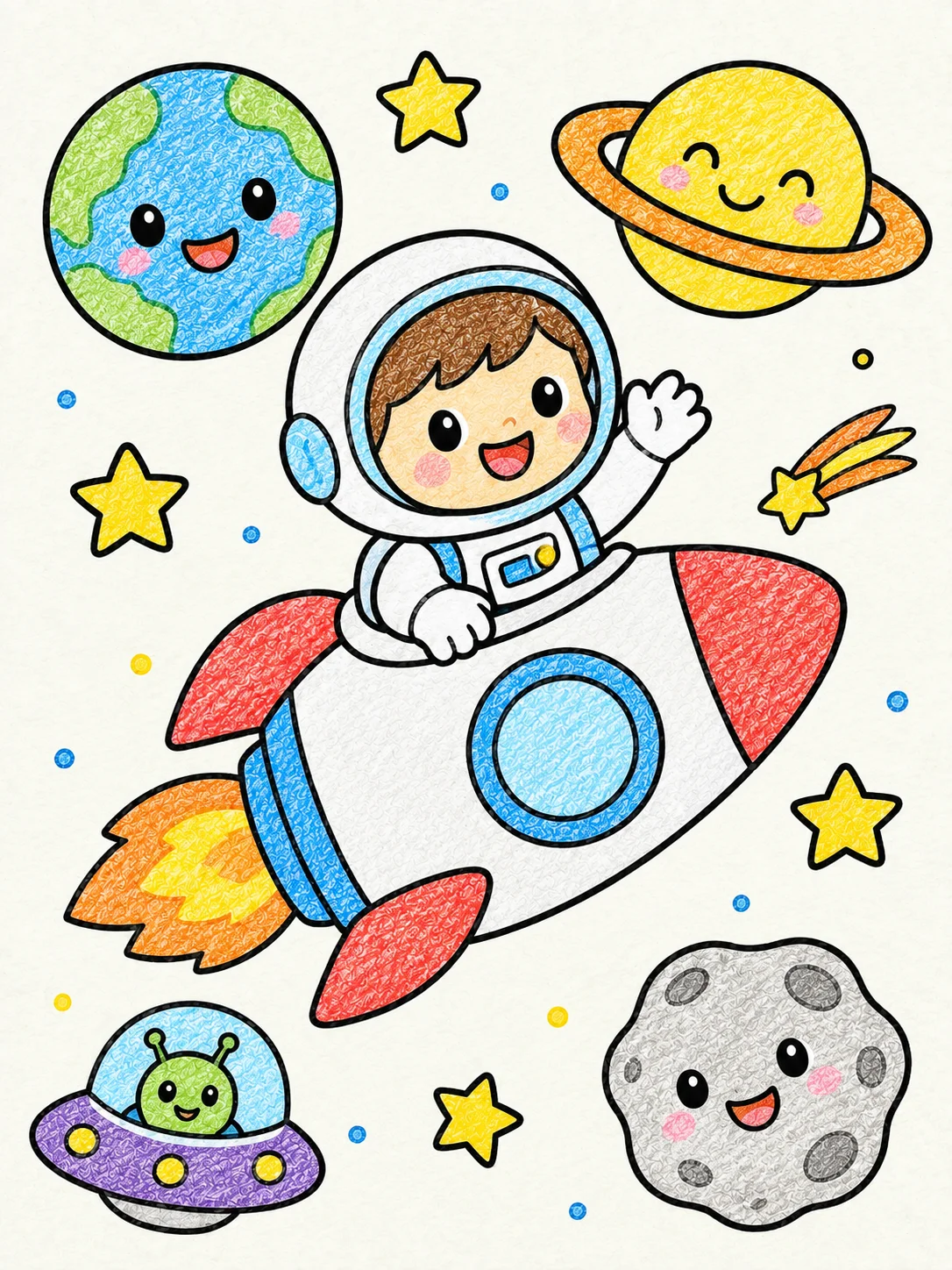 Space Coloring Pages